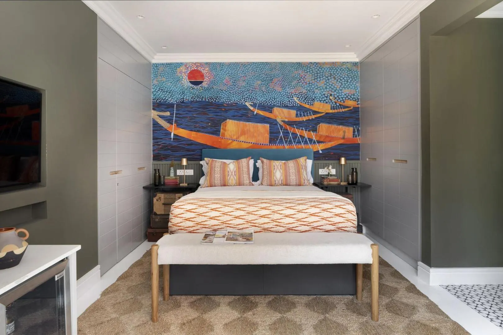 Bed in Pineapple House Boutique Hotel