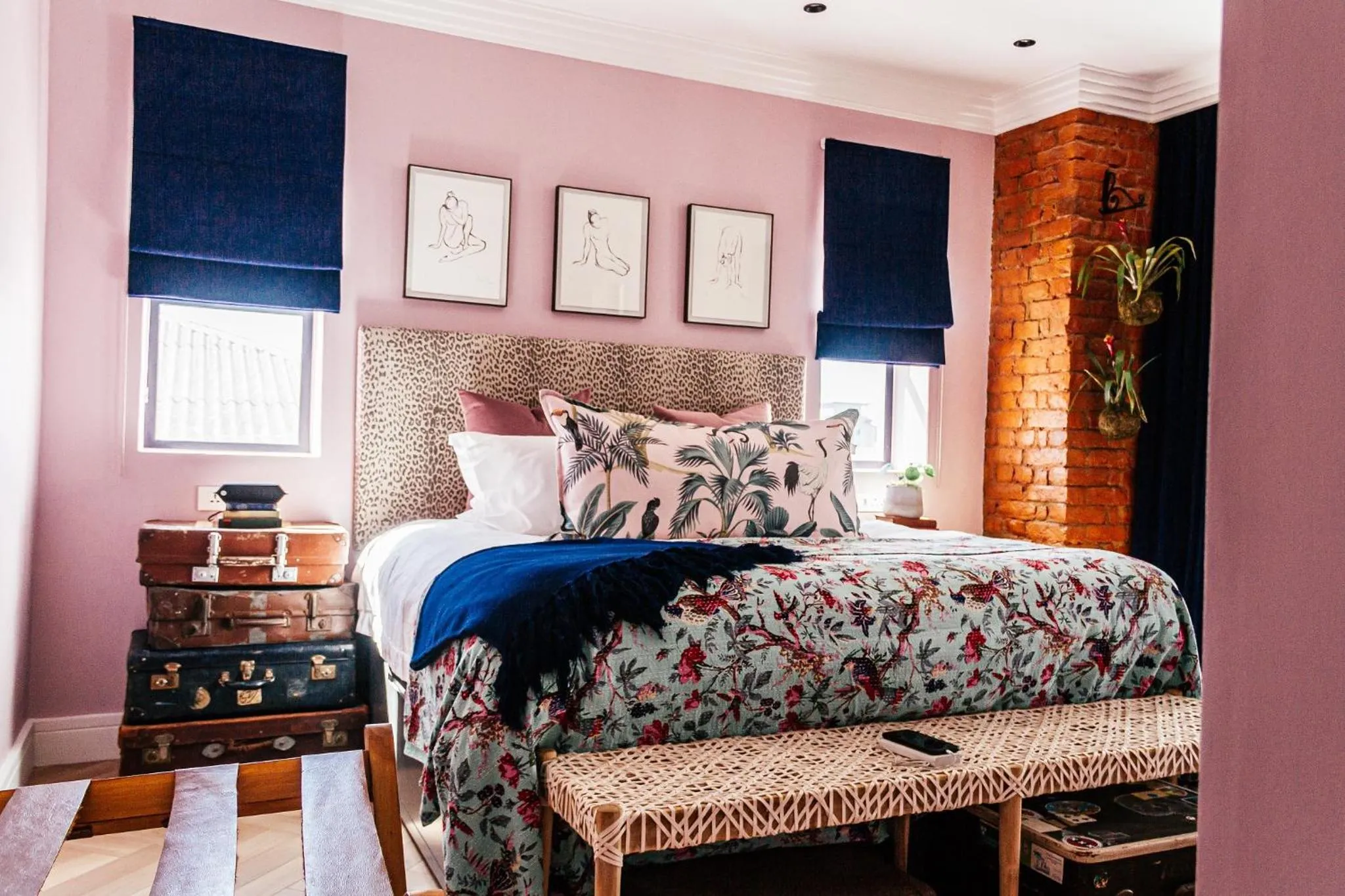 Bed in Pineapple House Boutique Hotel