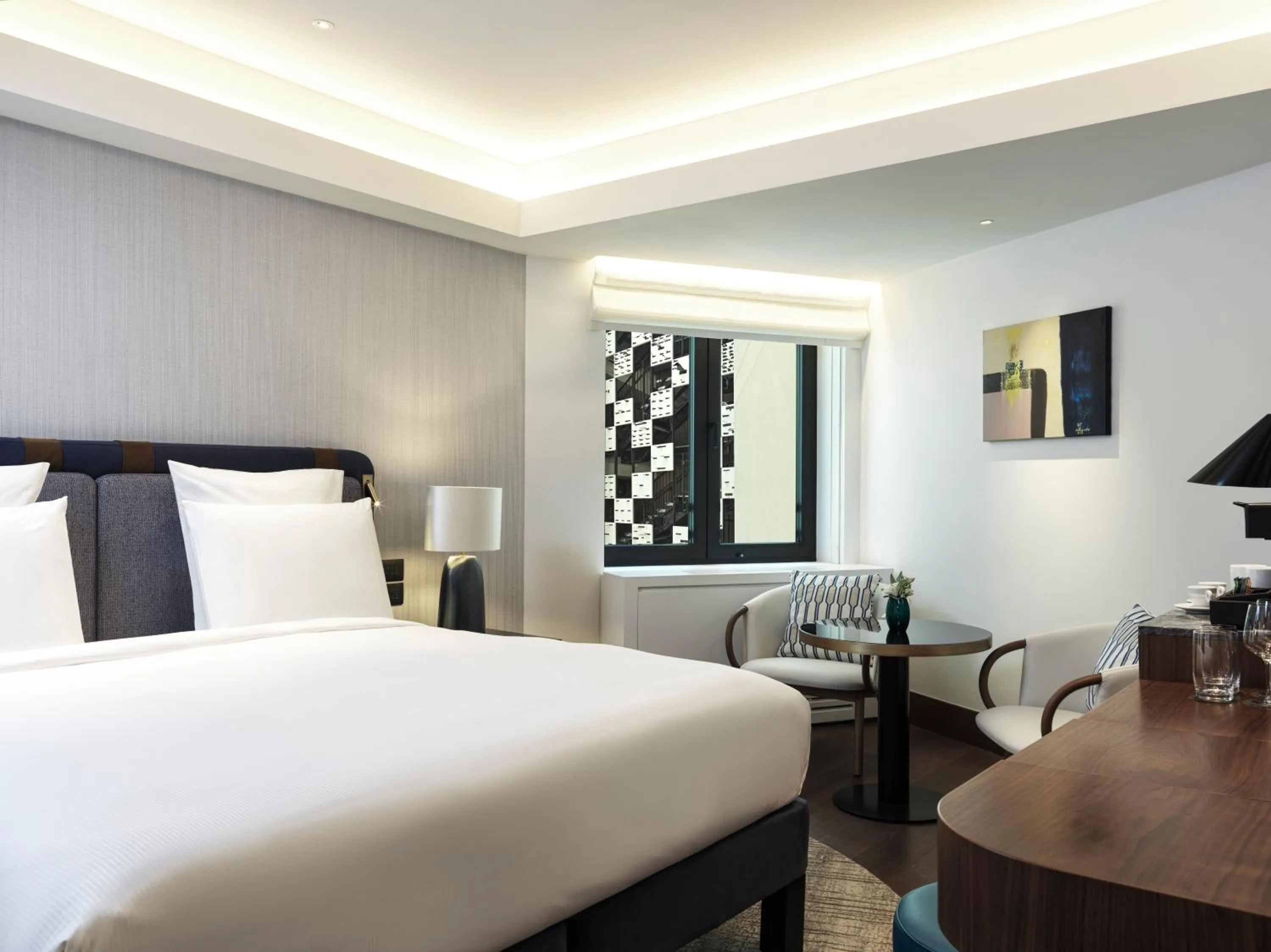 Inner courtyard view, Bed in Athens Capital Center Hotel - MGallery Collection