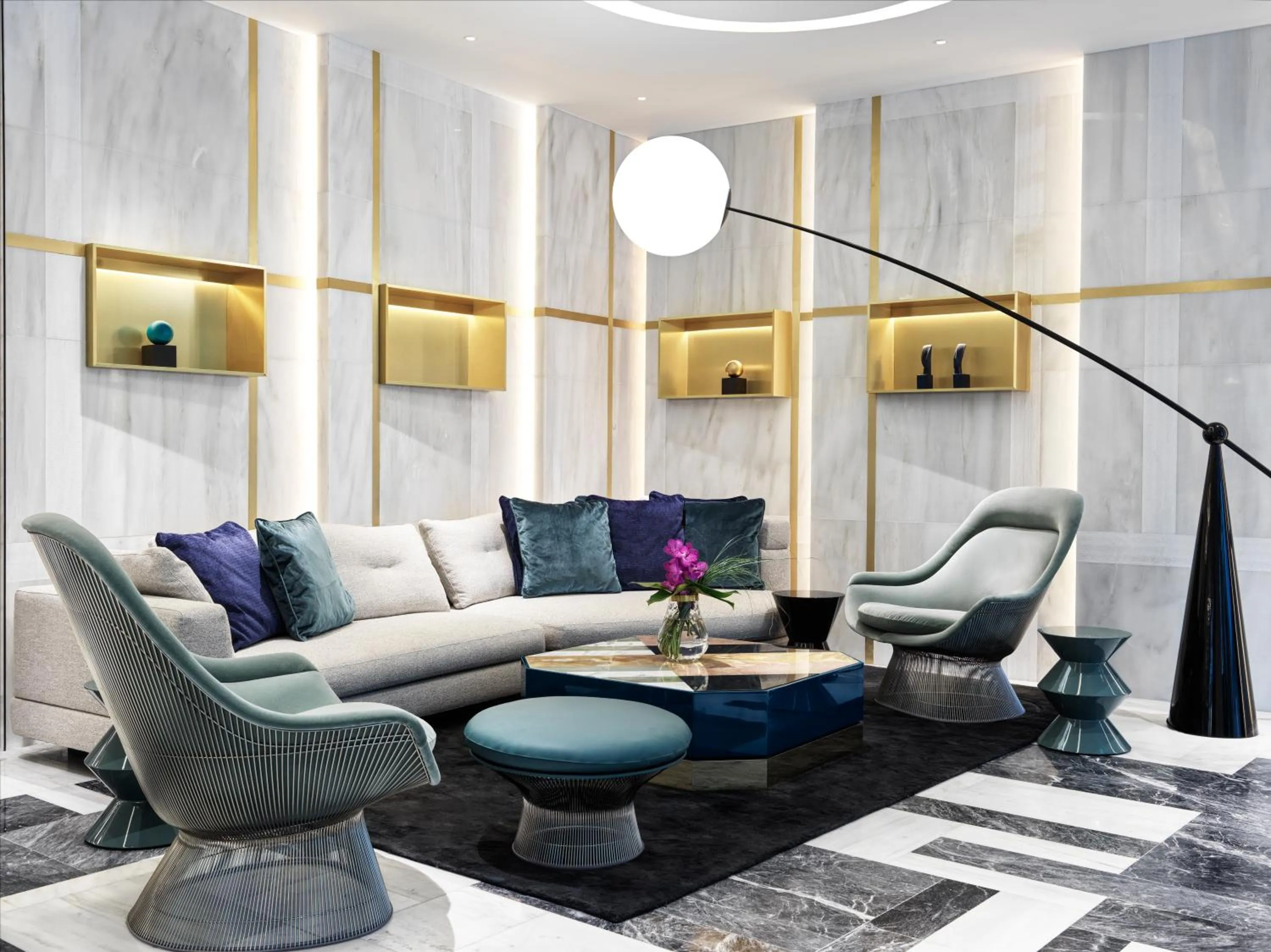 Communal lounge/ TV room in Athens Capital Center Hotel - MGallery Collection