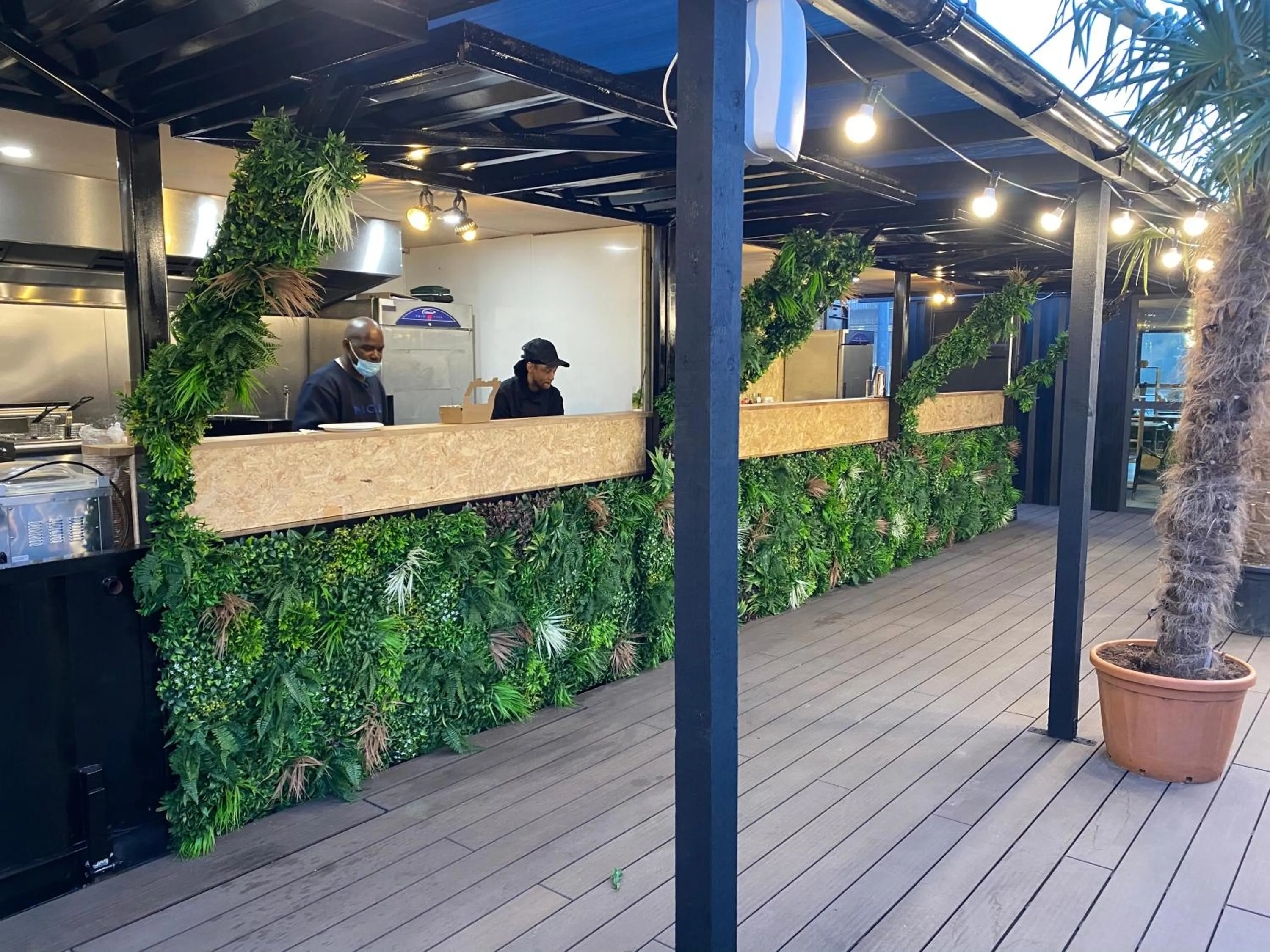 Patio in Snoozebox Olympic Park