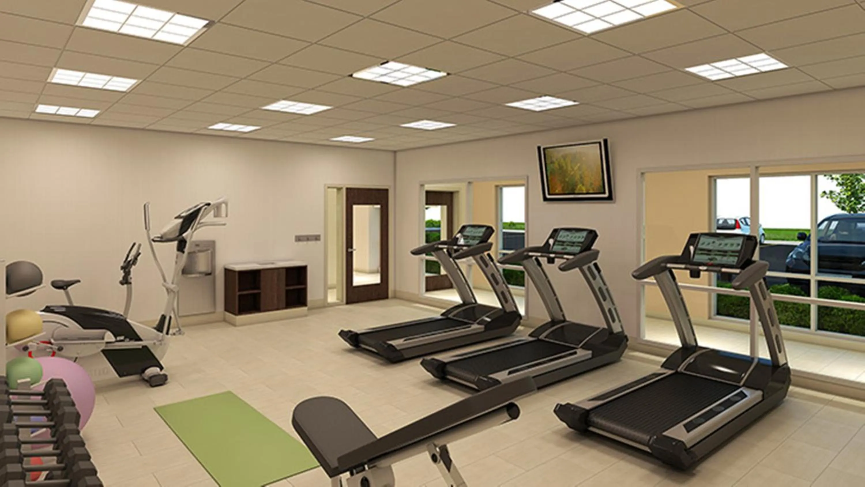 Fitness centre/facilities in Holiday Inn Express & Suites Brunswick-Harpers Ferry Area by IHG