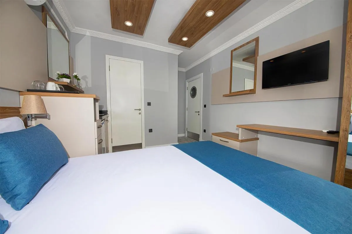 Bed in Marina Hotel Bodrum