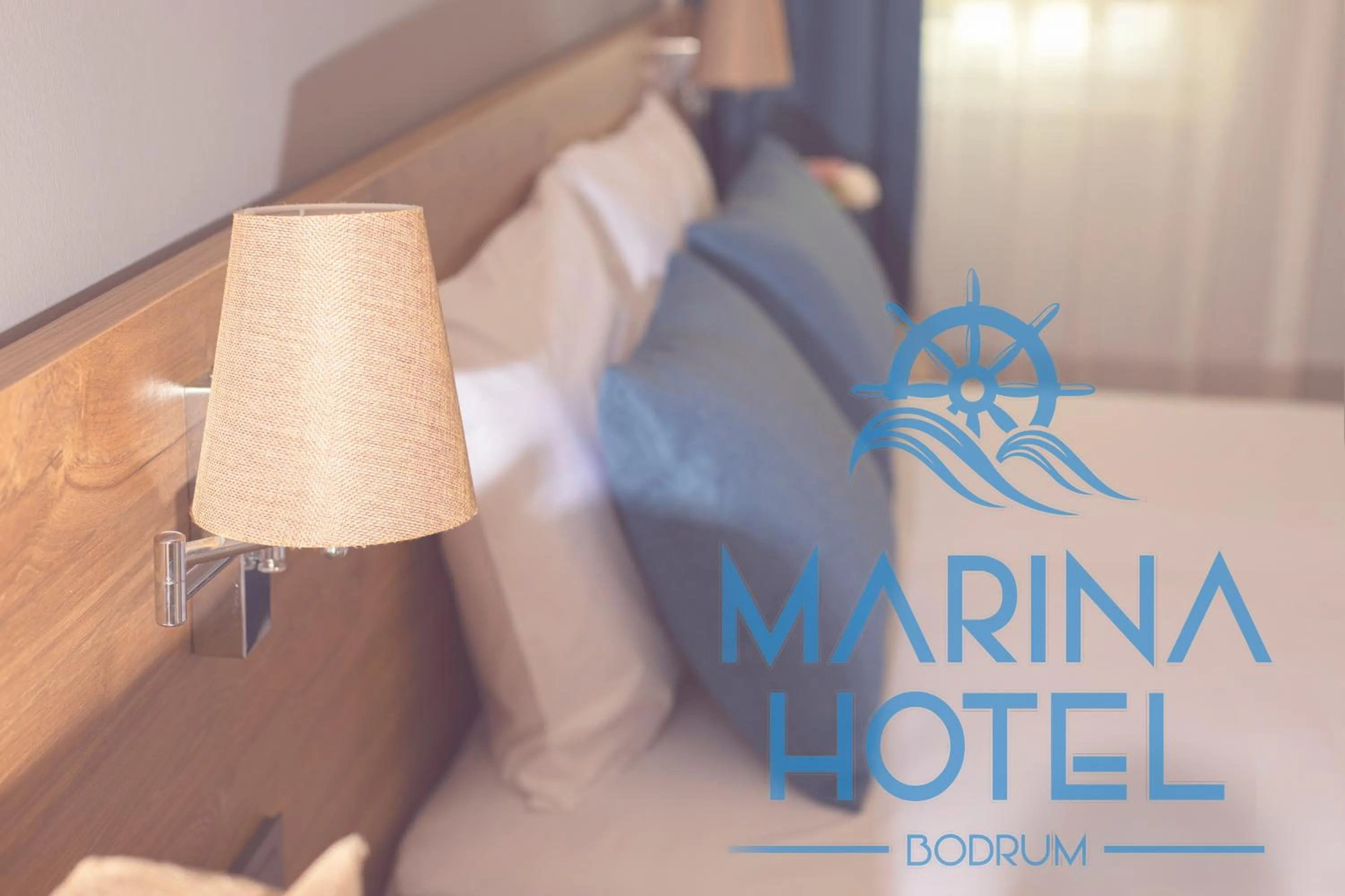 Bed in Marina Hotel Bodrum