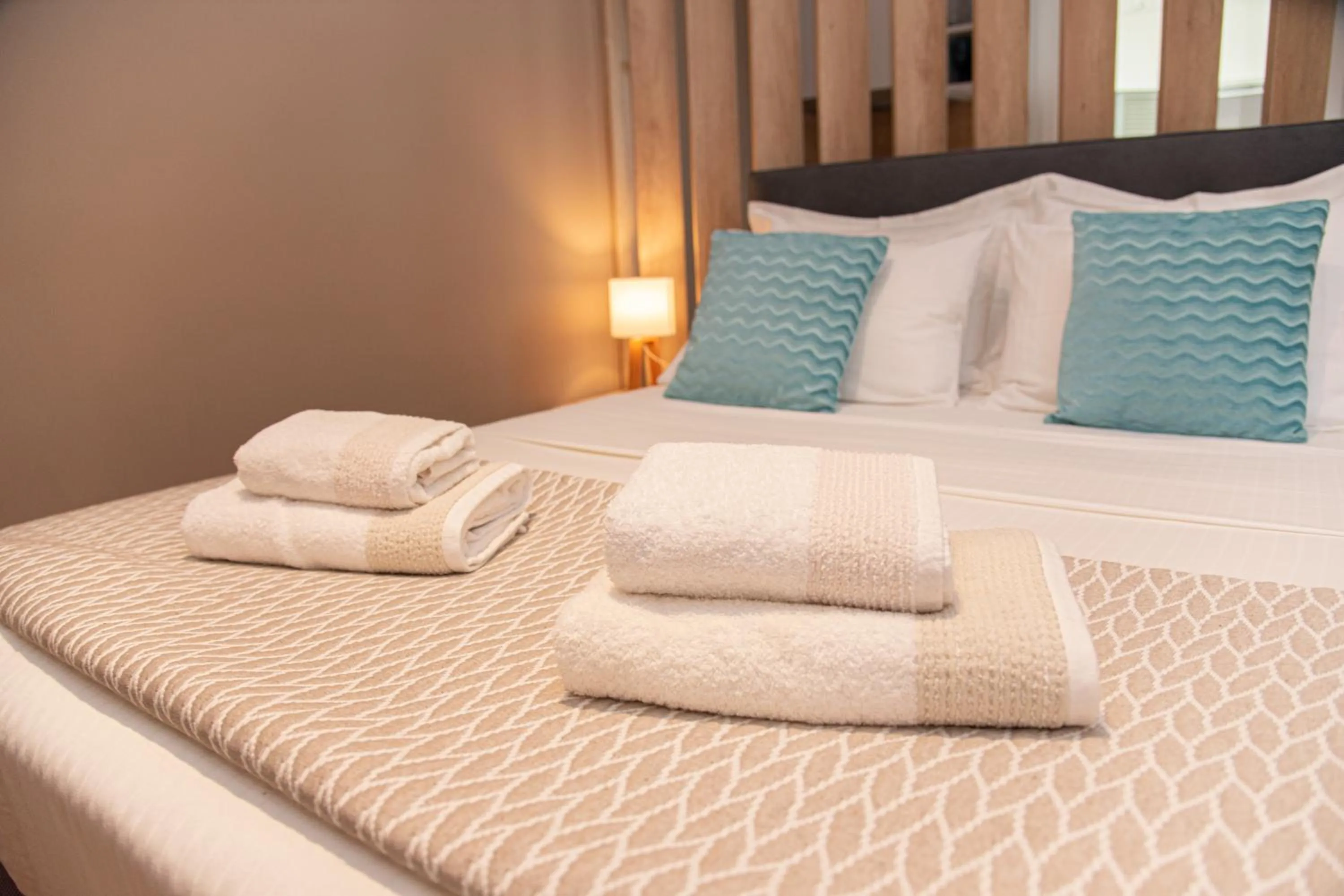 Bed in Kassiopi Luxury Suites