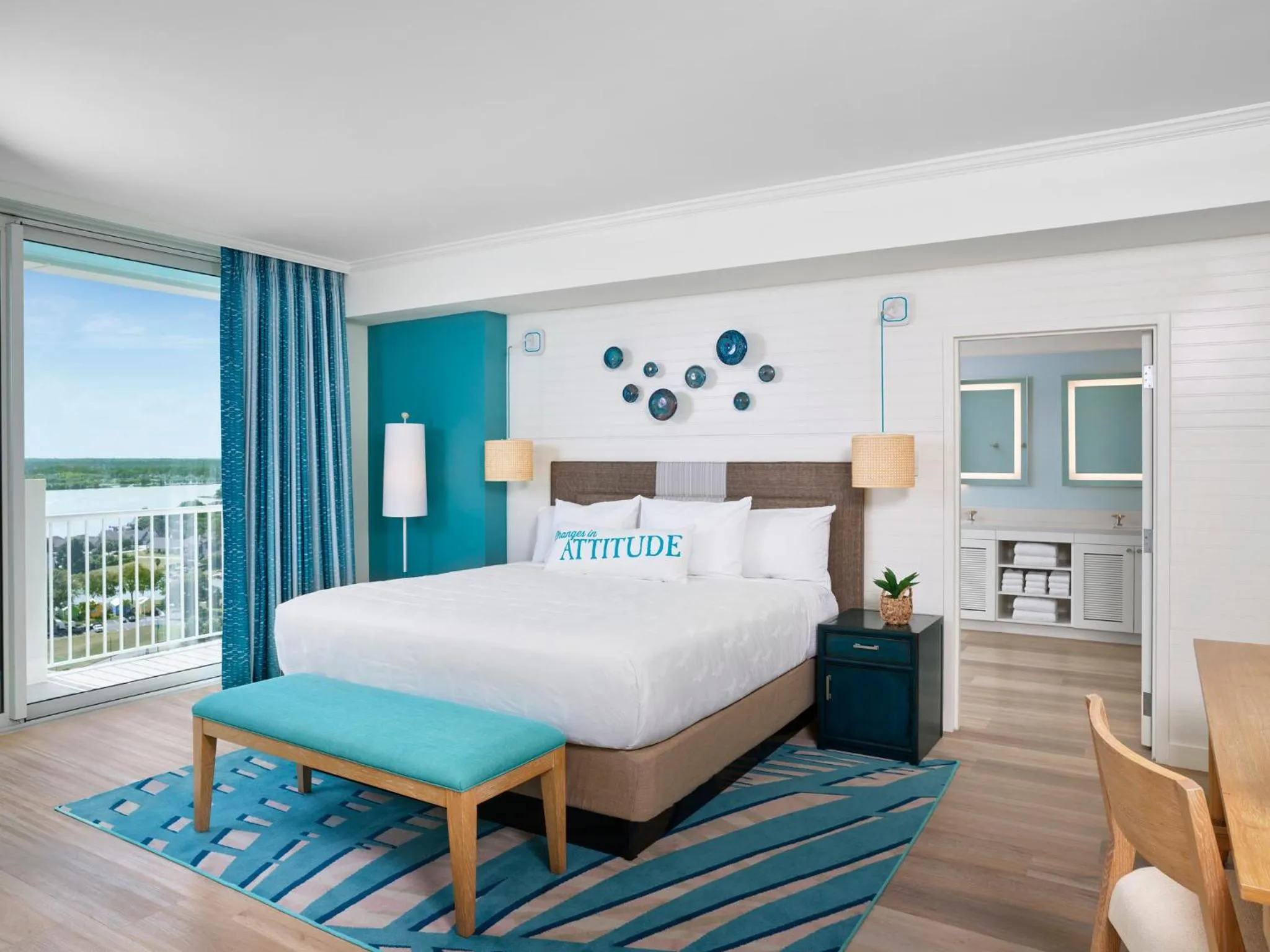 Bed in Margaritaville Lake Resort, Lake Conroe