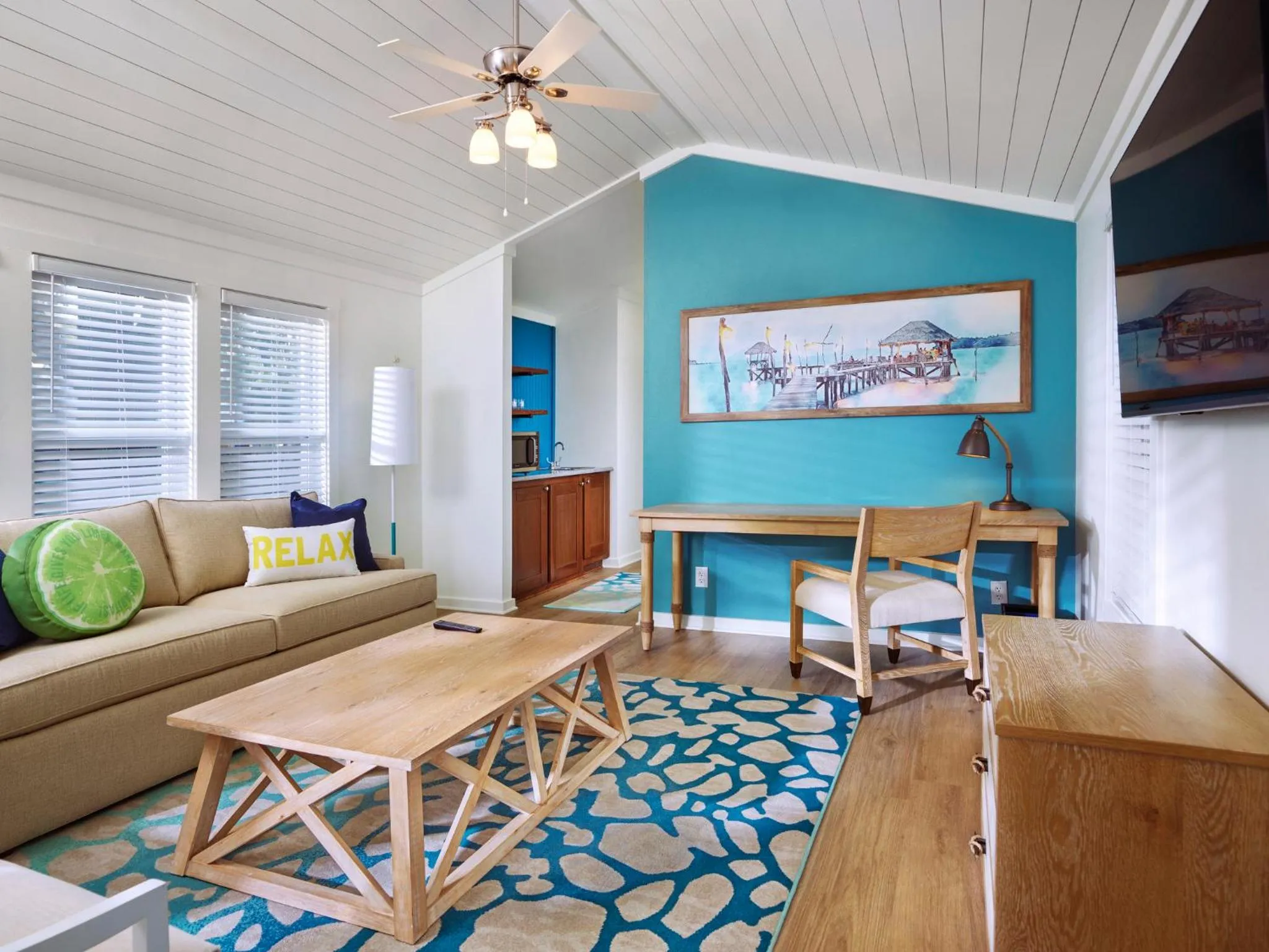 Seating area in Margaritaville Lake Resort, Lake Conroe