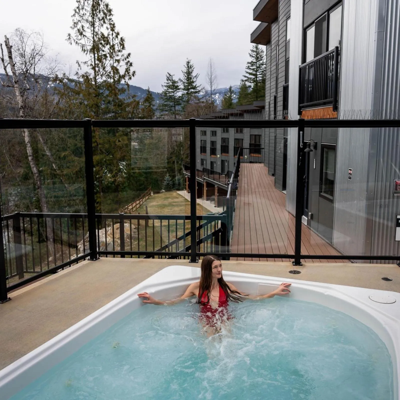 Hot Tub in Basecamp Resorts Revelstoke
