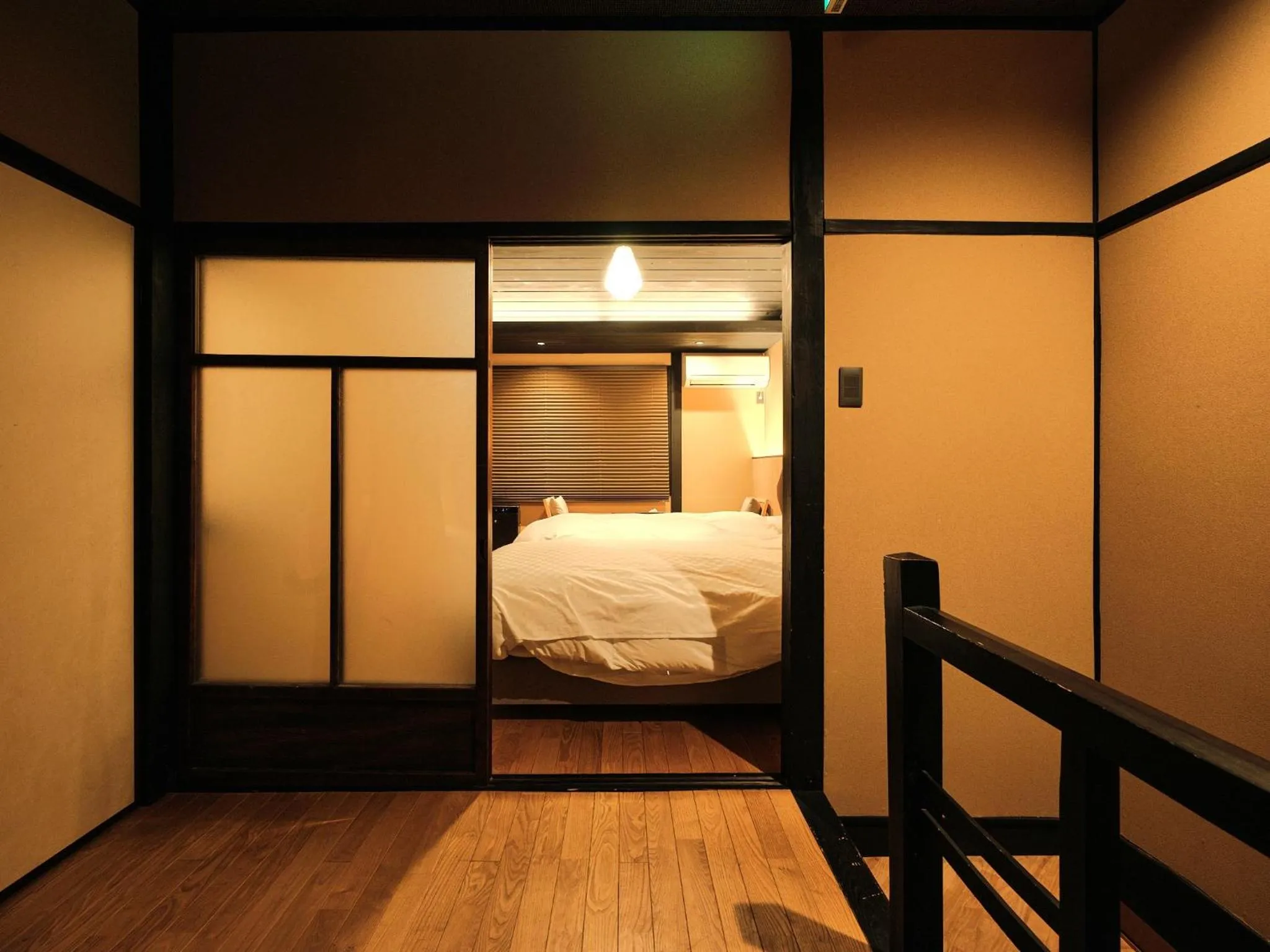 Bed in Tsumugi Hachijominamotocho