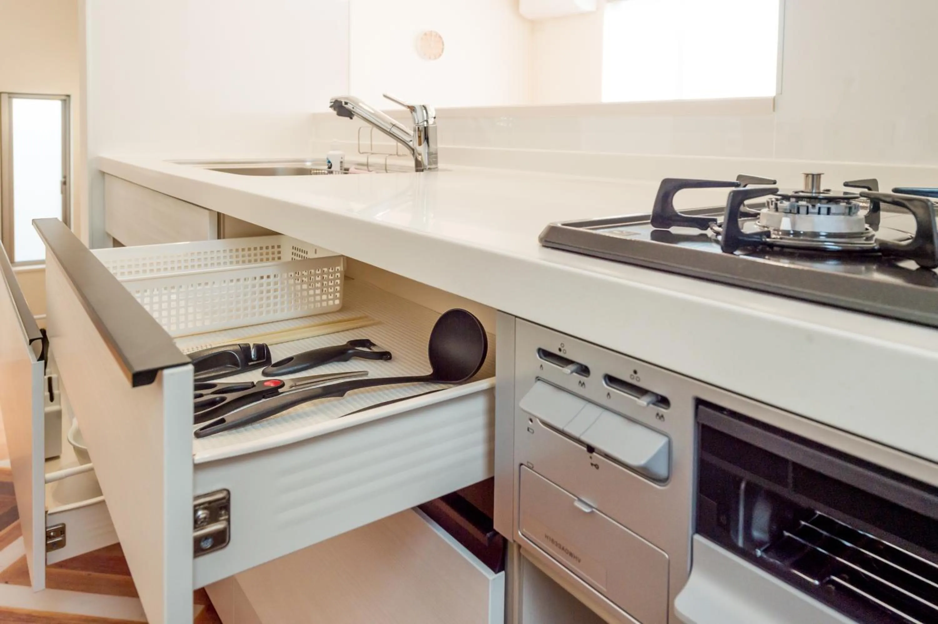 Kitchen or kitchenette in Riverside Yofuke AFP Villa