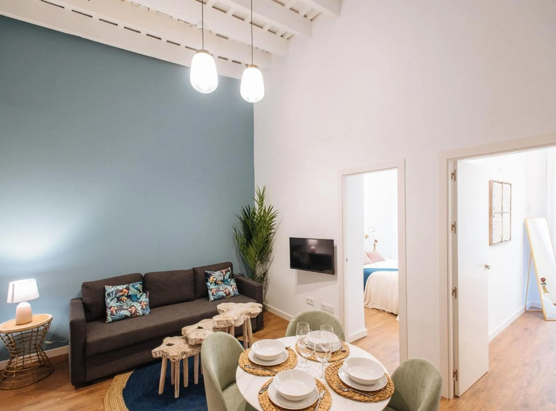 Living room in Lola de Triana Apartments
