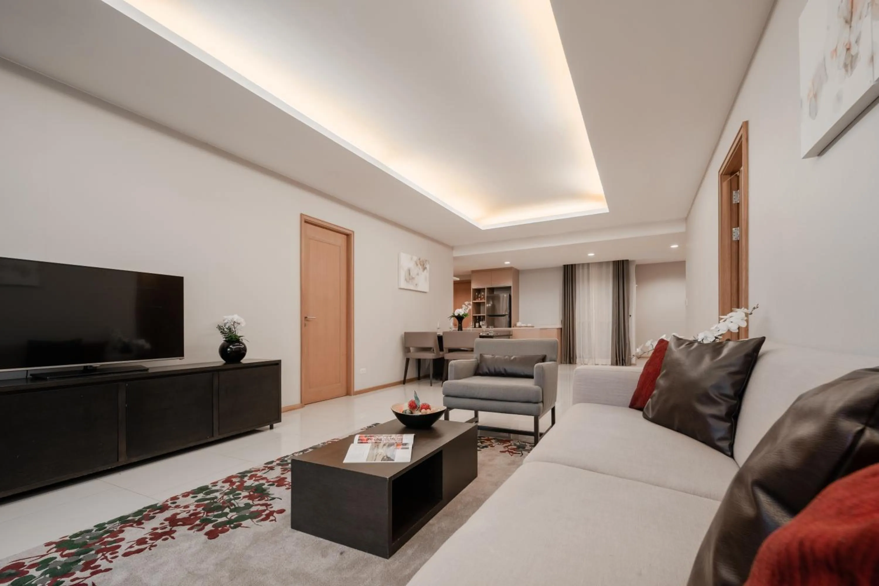 Living room in North Park Serviced Apartment Bangkok