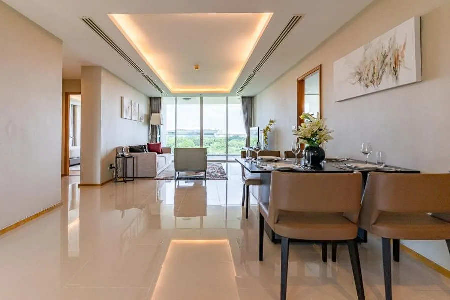 Seating area in North Park Serviced Apartment Bangkok