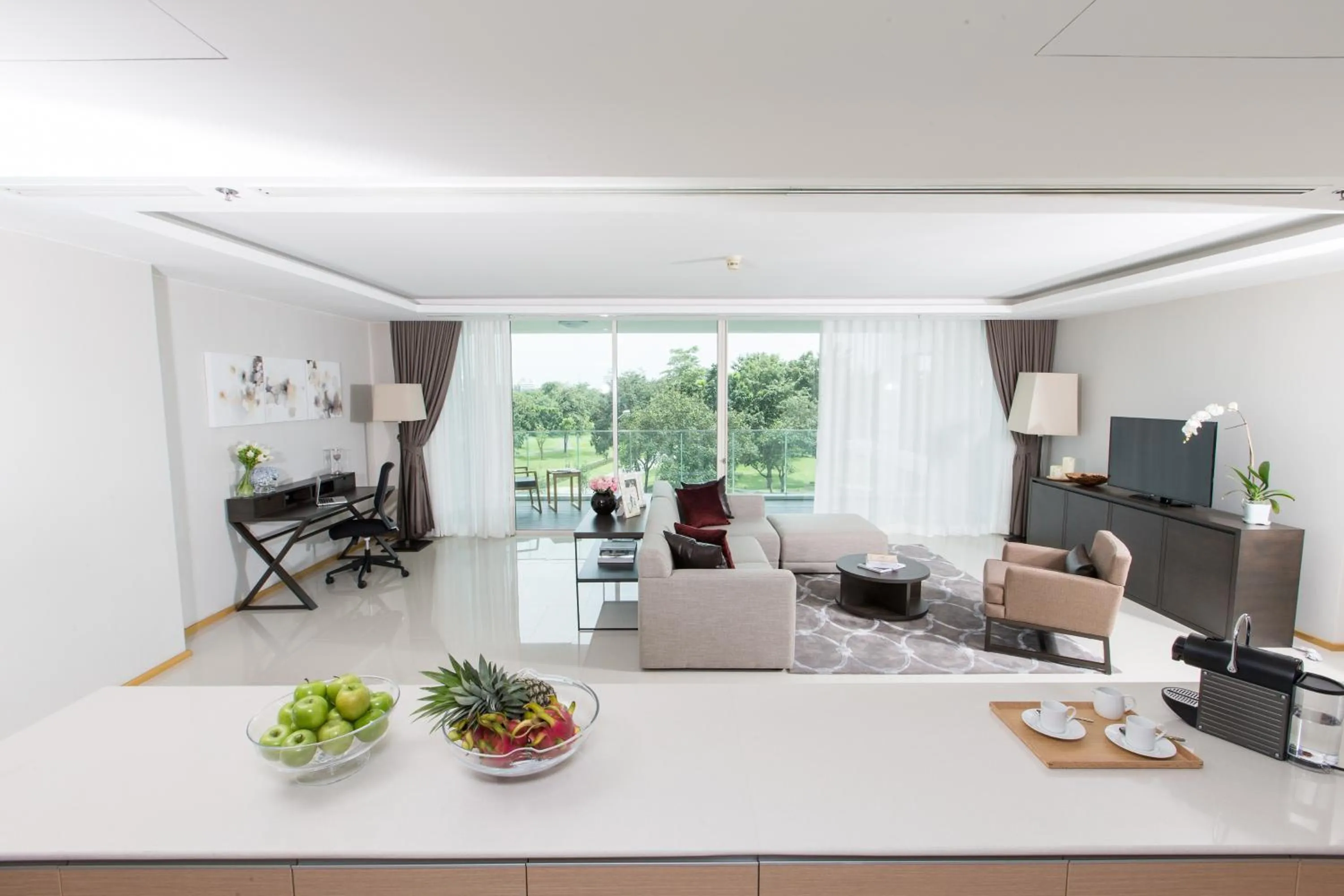 Living room in North Park Serviced Apartment Bangkok