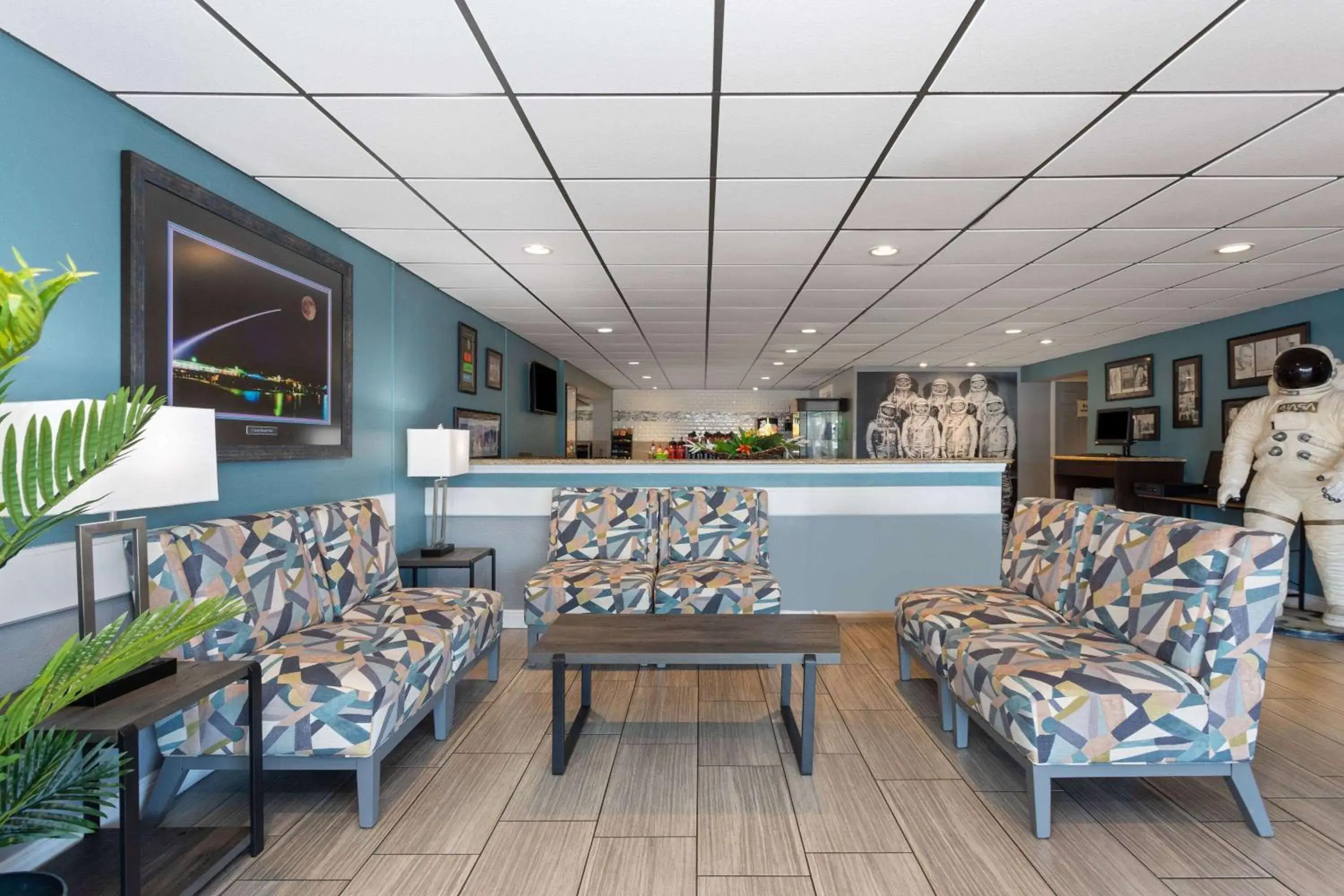 Lobby or reception in La Quinta Inn by Wyndham Cocoa Beach-Port Canaveral Lobby or reception in La Quinta Inn by Wyndham Cocoa Beach-Port Canaveral