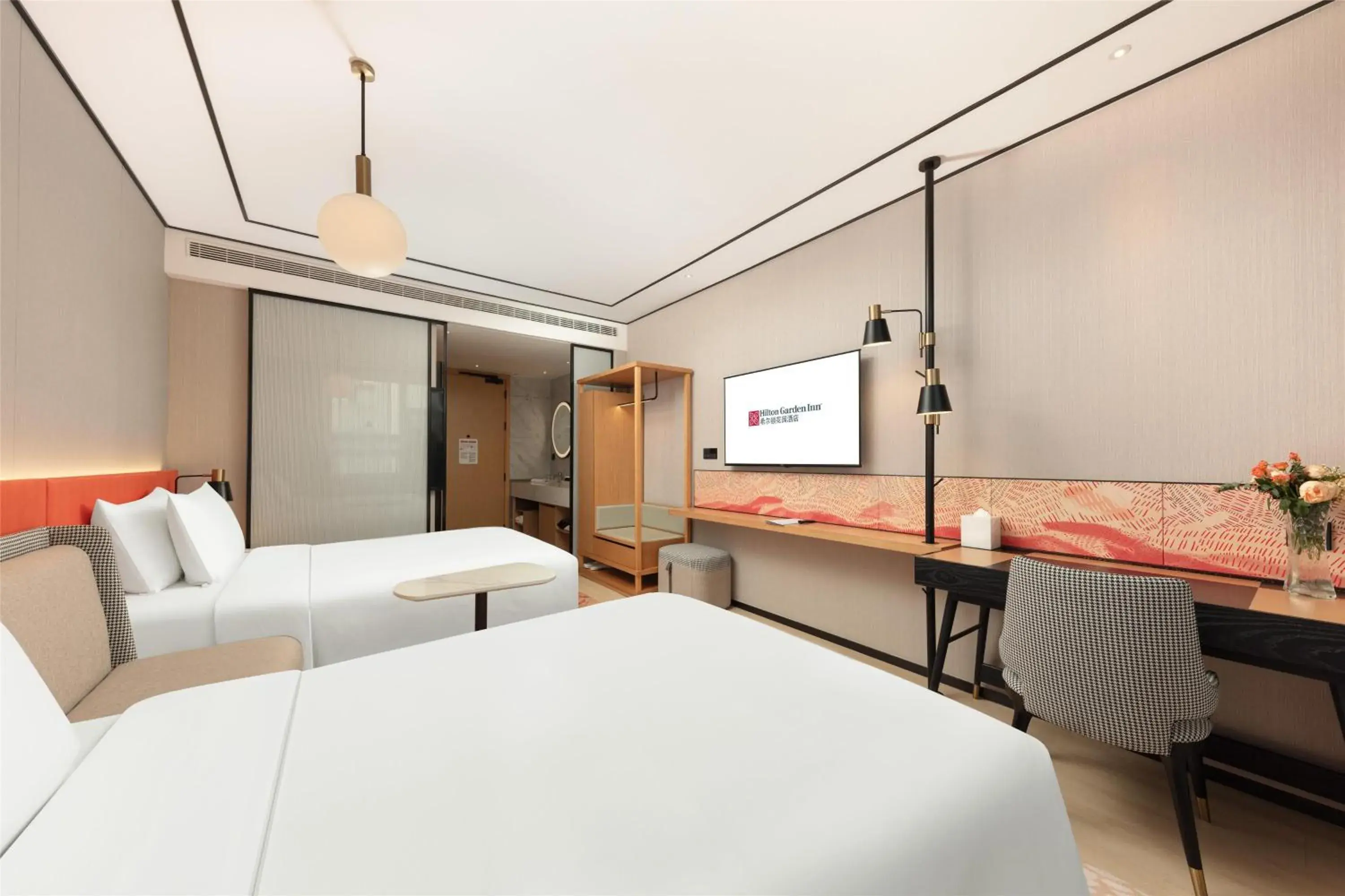 Bed in Hilton Garden Inn Shanghai Jiading Bed in Hilton Garden Inn Shanghai Jiading