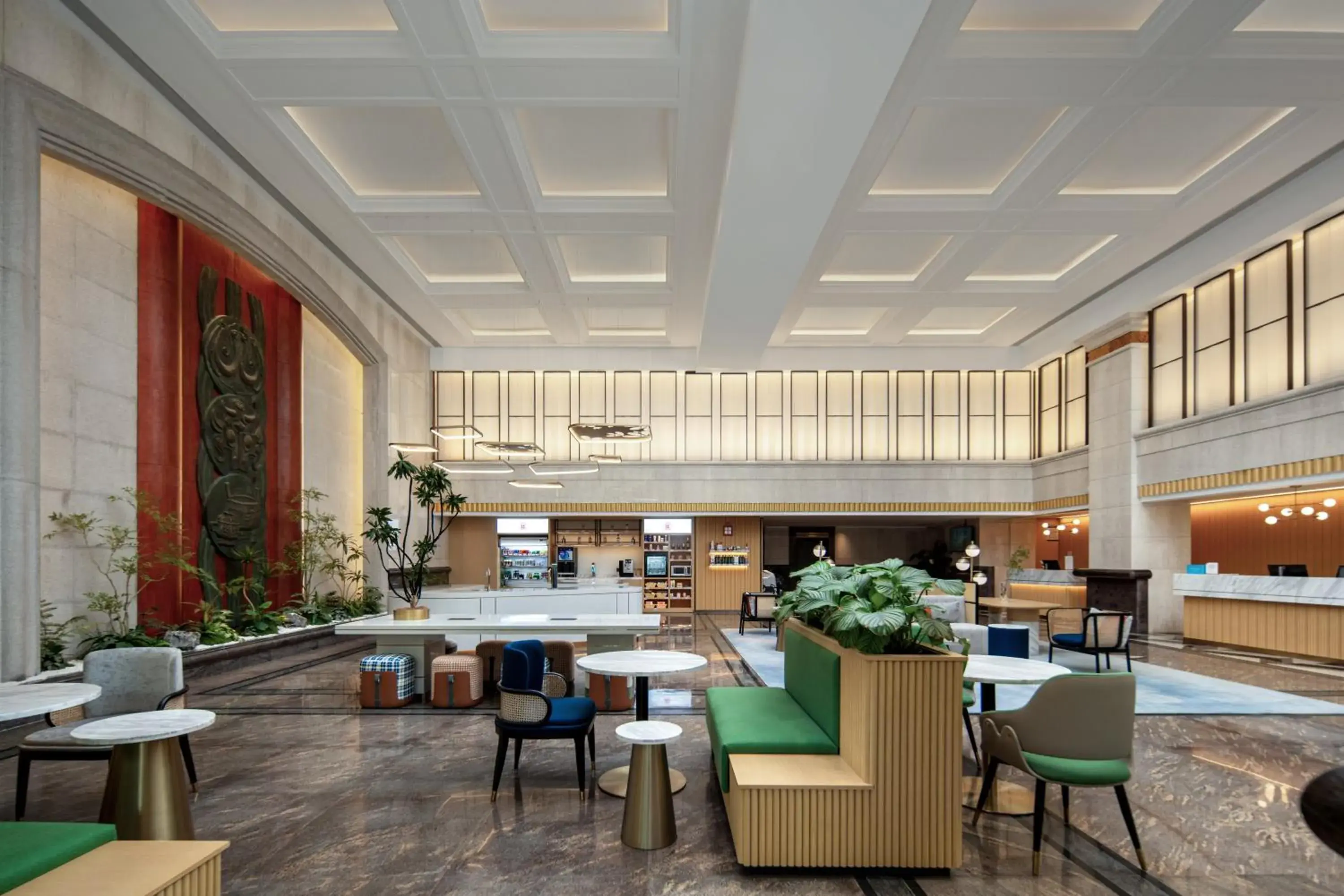 Lobby or reception in Hilton Garden Inn Shanghai Jiading Lobby or reception in Hilton Garden Inn Shanghai Jiading