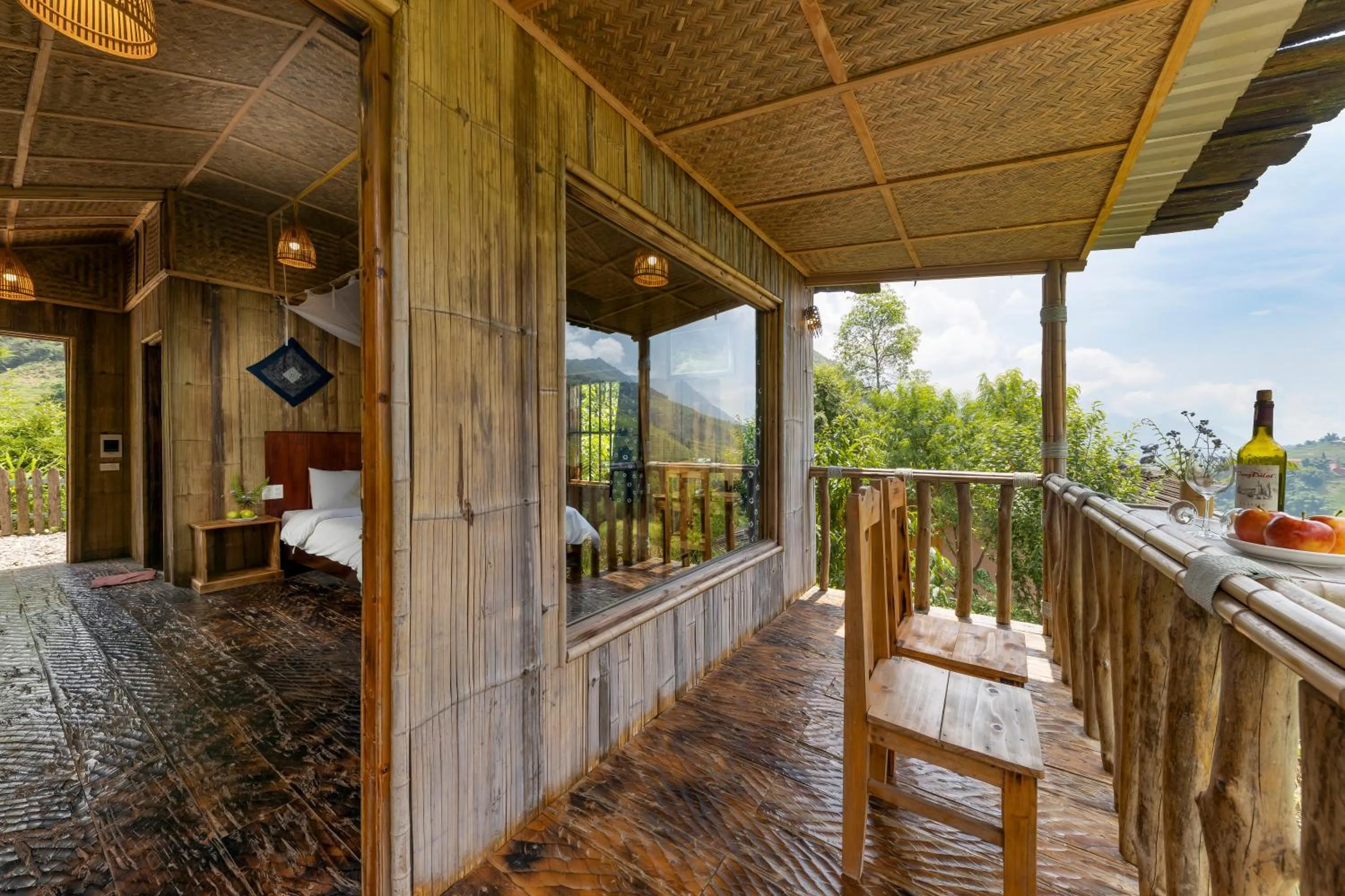 Balcony/Terrace in Chapa Farmstay - Mountain Retreat