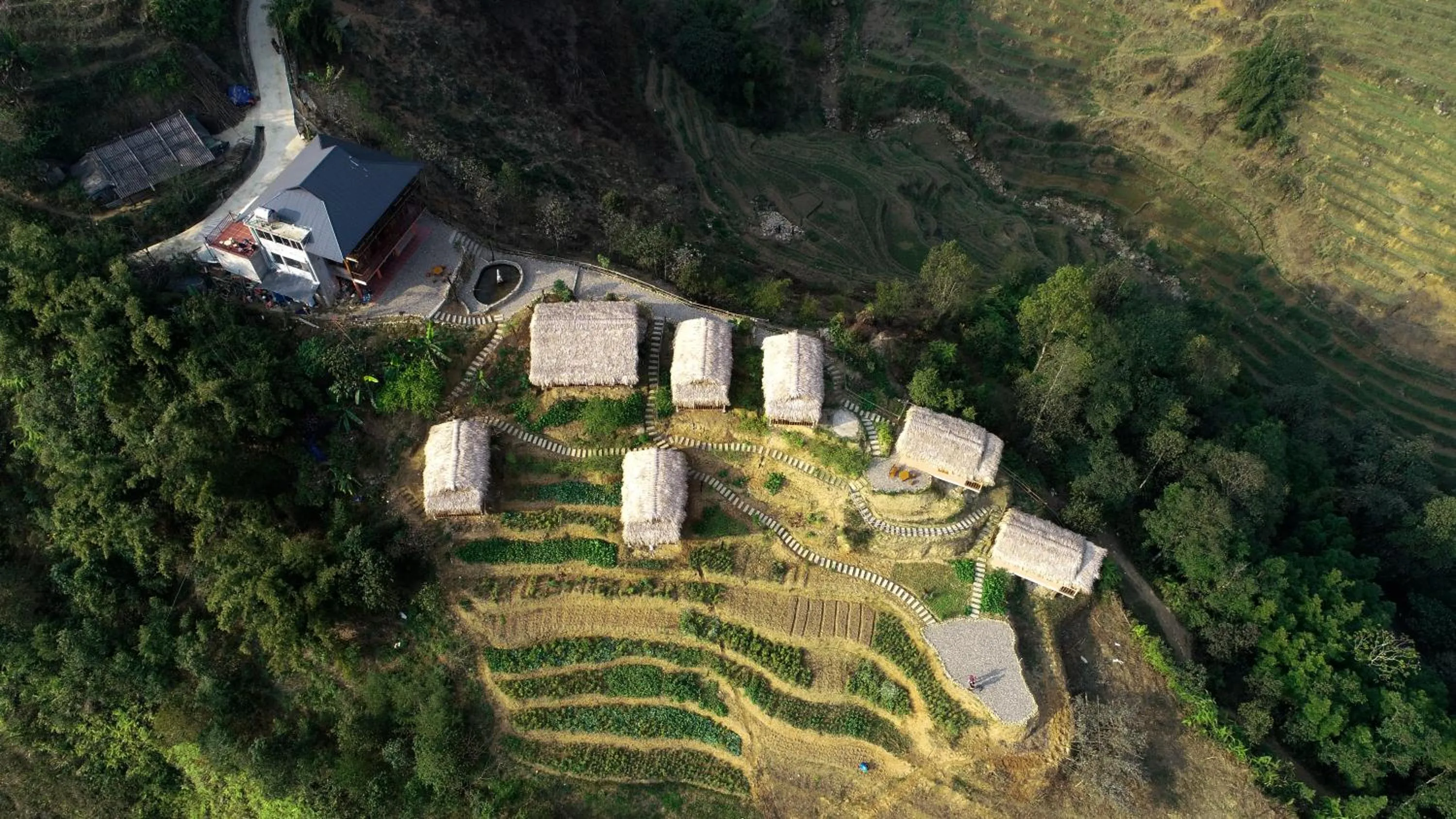 Bird's eye view in Chapa Farmstay - Mountain Retreat