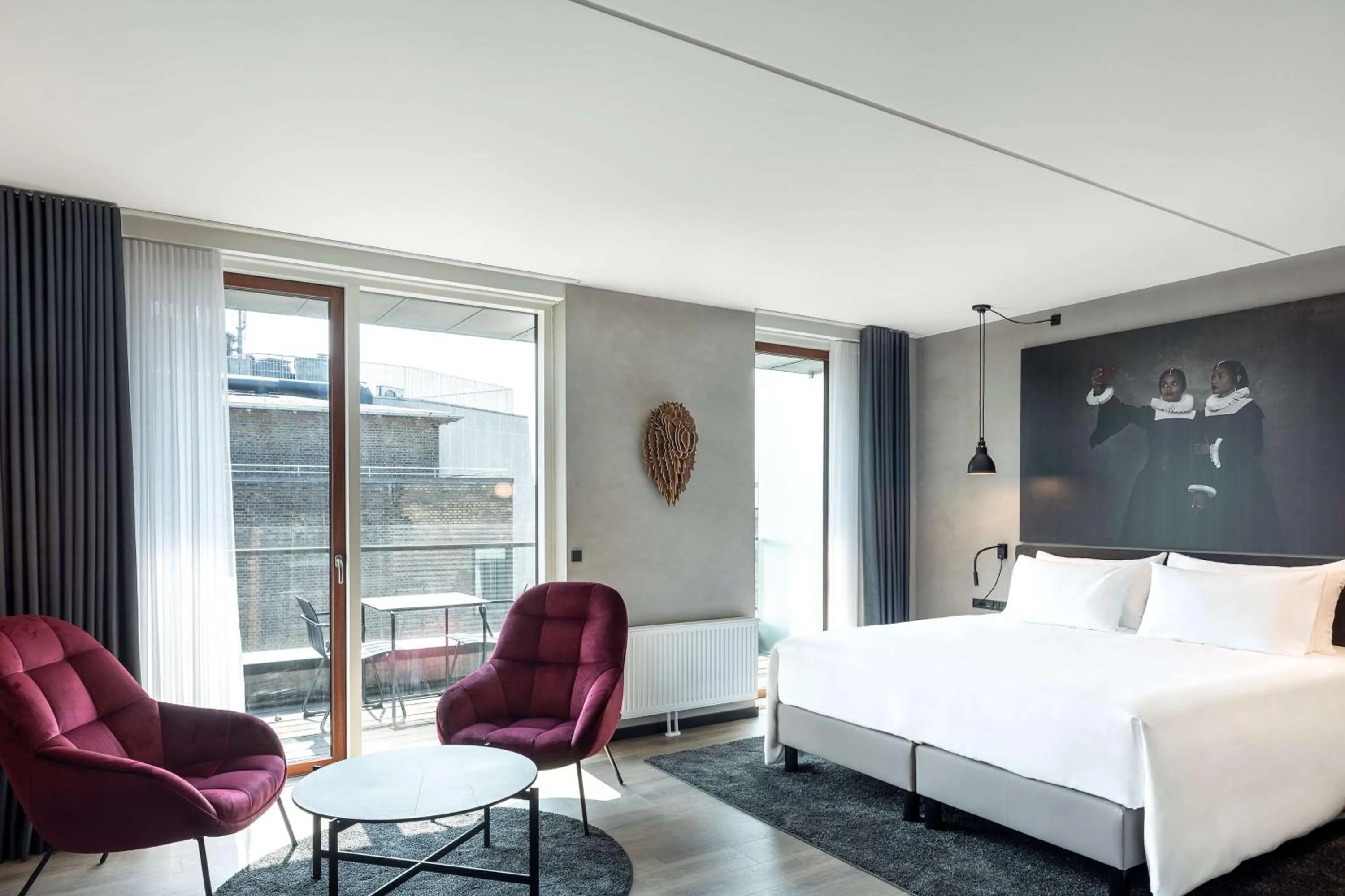 Bed in Radisson RED Aarhus