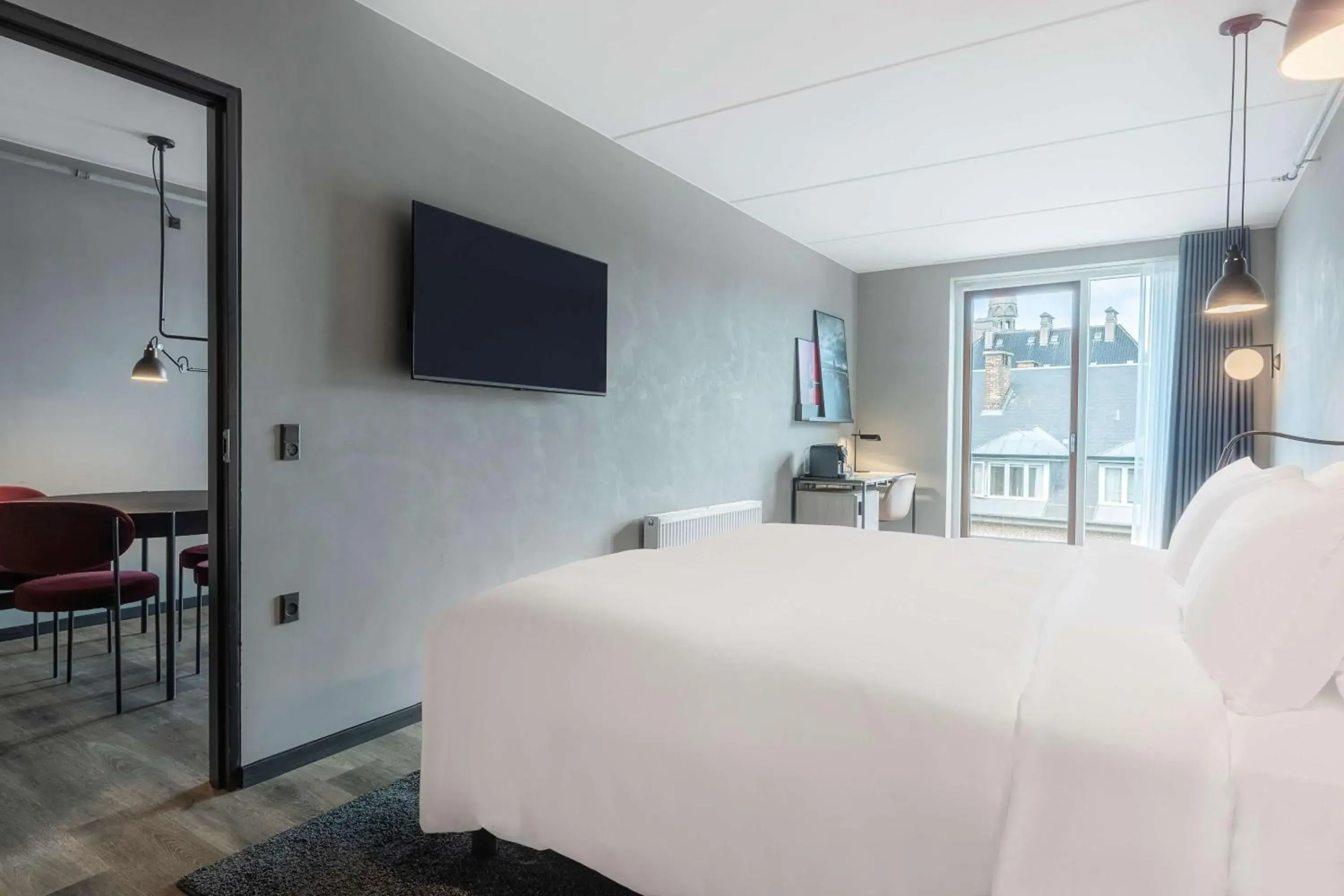 View (from property/room), Bed in Radisson RED Aarhus View (from property/room), Bed in Radisson RED Aarhus