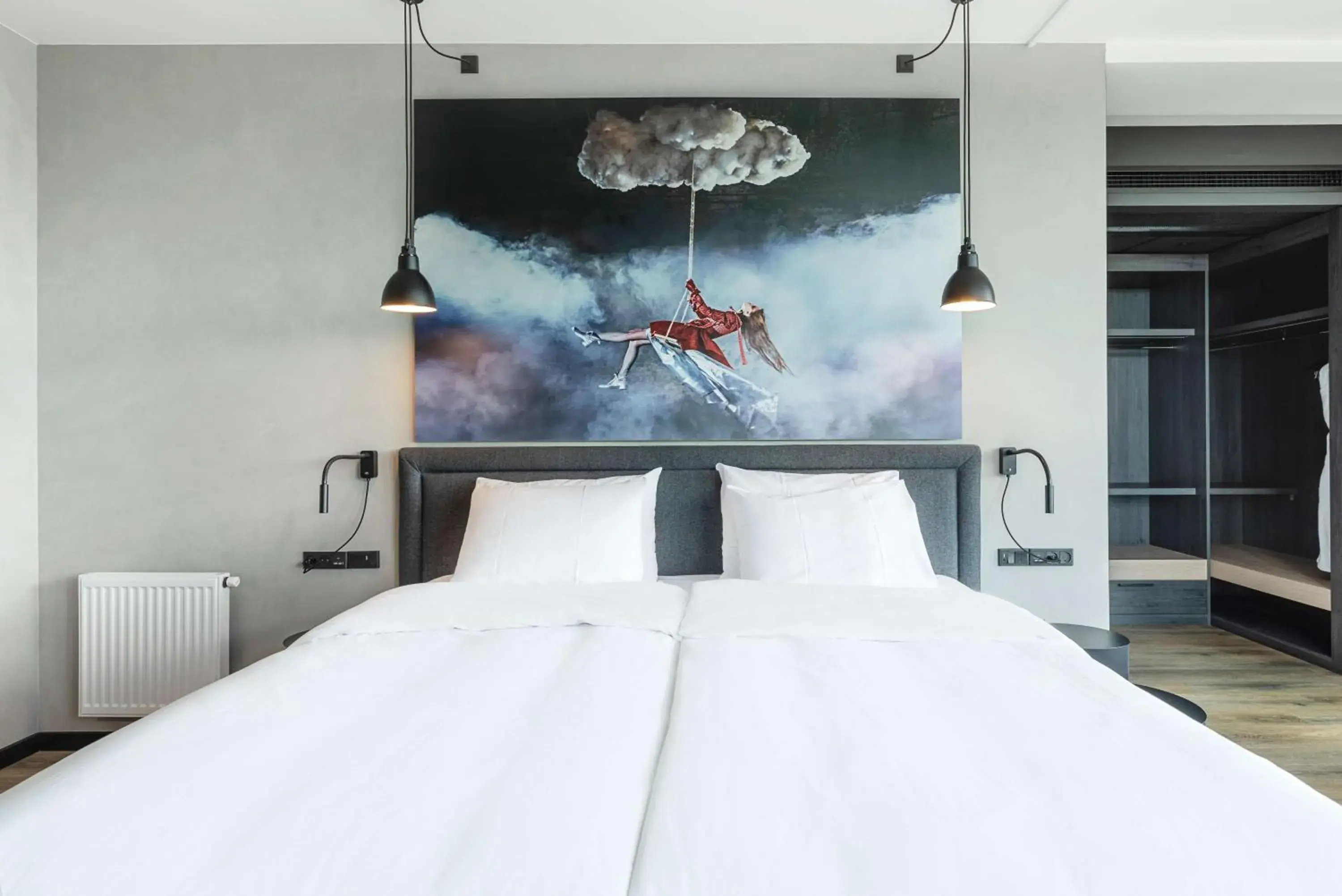 Decorative detail, Bed in Radisson RED Aarhus Decorative detail, Bed in Radisson RED Aarhus