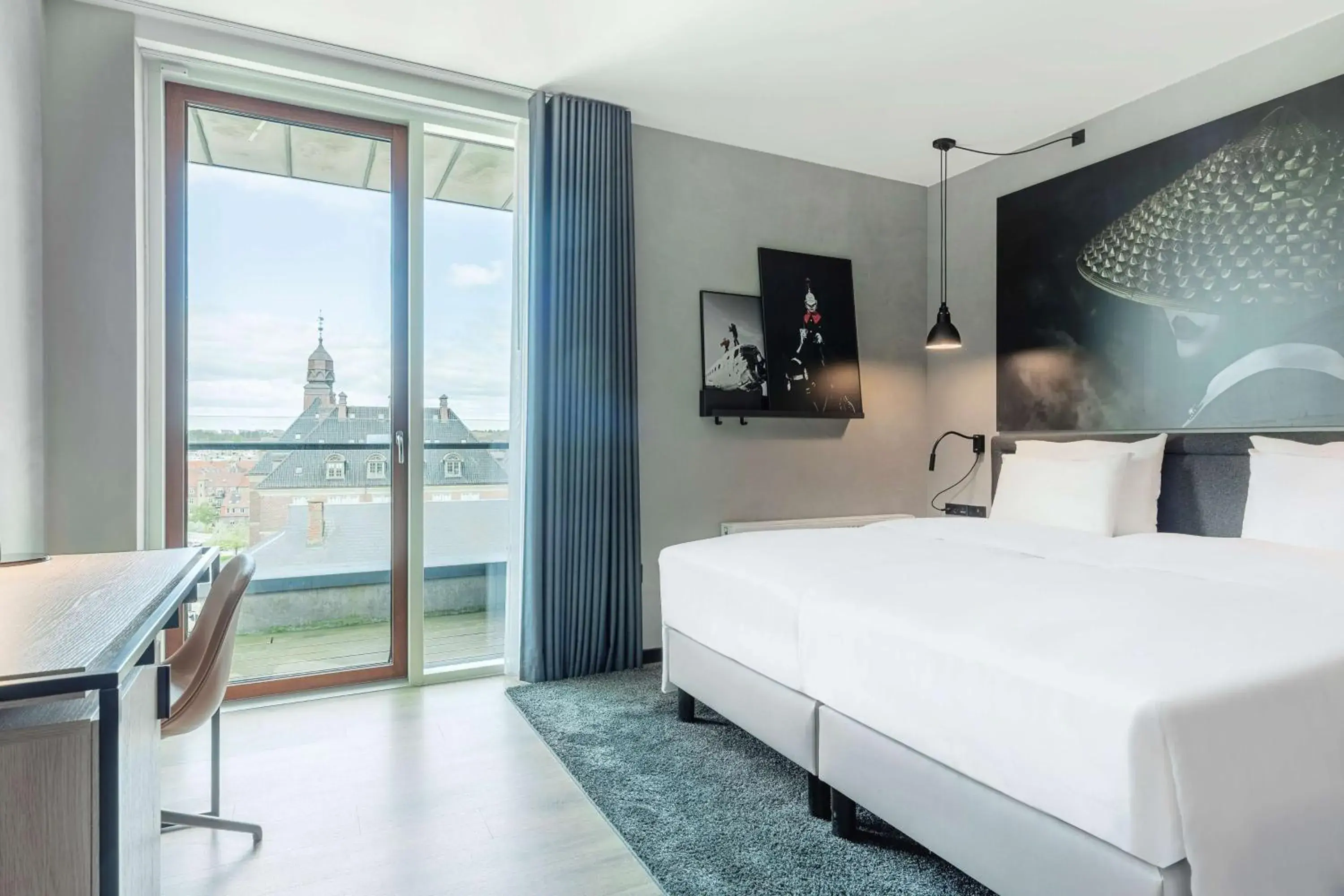 View (from property/room), Bed in Radisson RED Aarhus View (from property/room), Bed in Radisson RED Aarhus