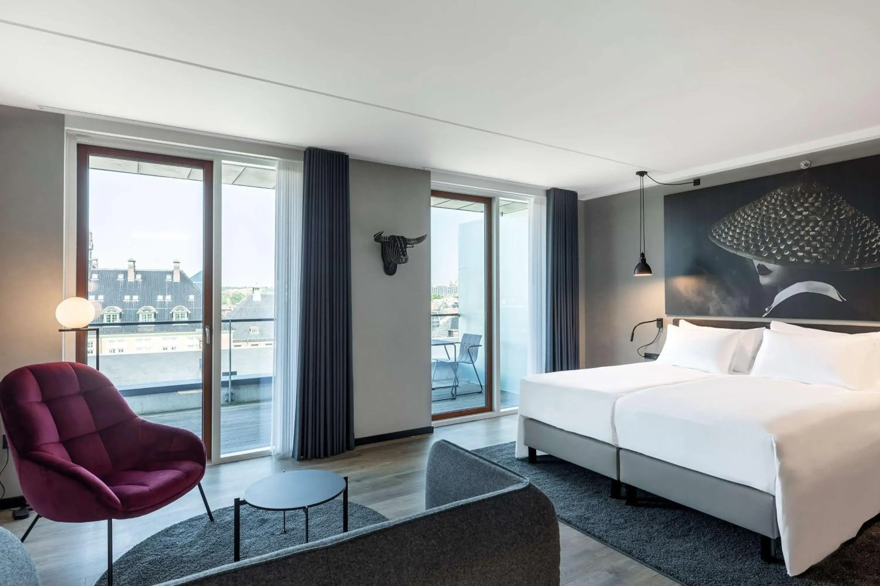 Bed in Radisson RED Aarhus Bed in Radisson RED Aarhus