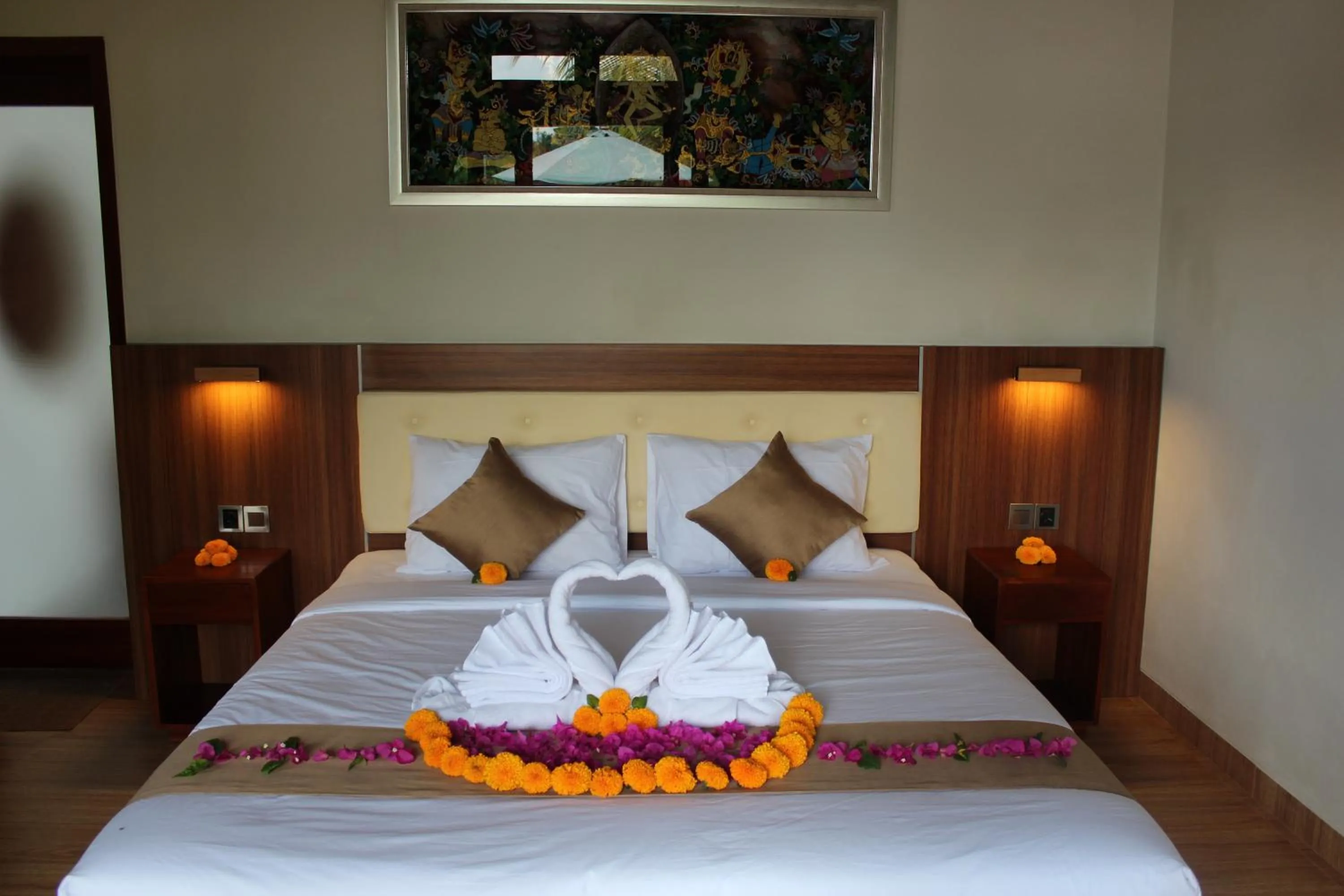Bed in Villa Umah Didua
