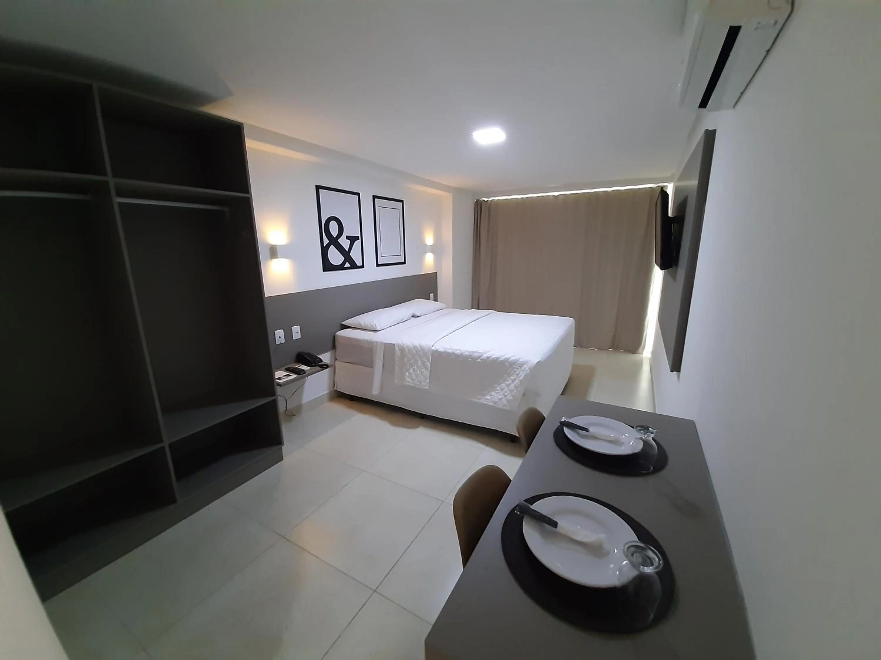 Bed in Guest Manaíra Apart Hotel