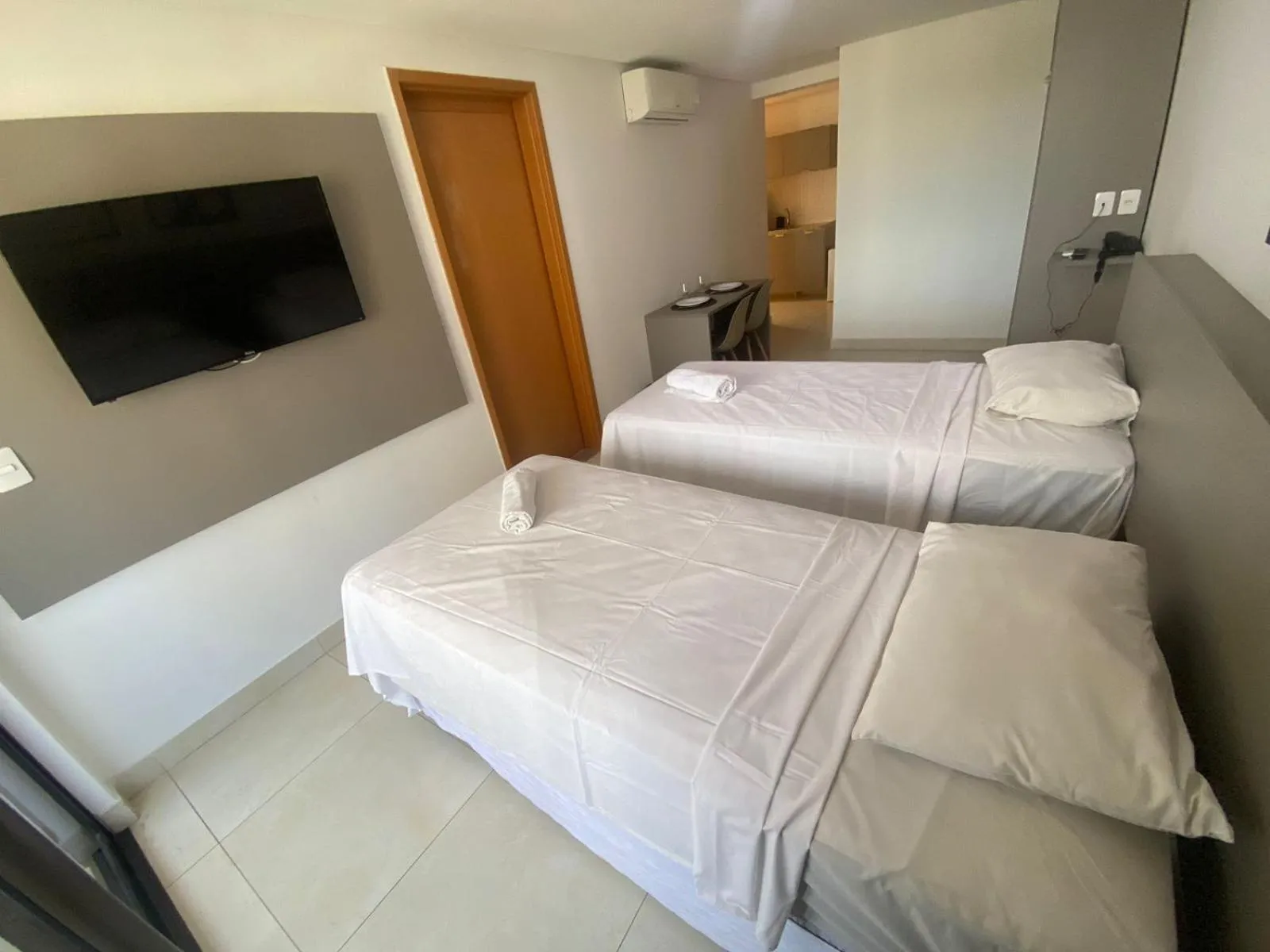 Bed in Guest Manaíra Apart Hotel