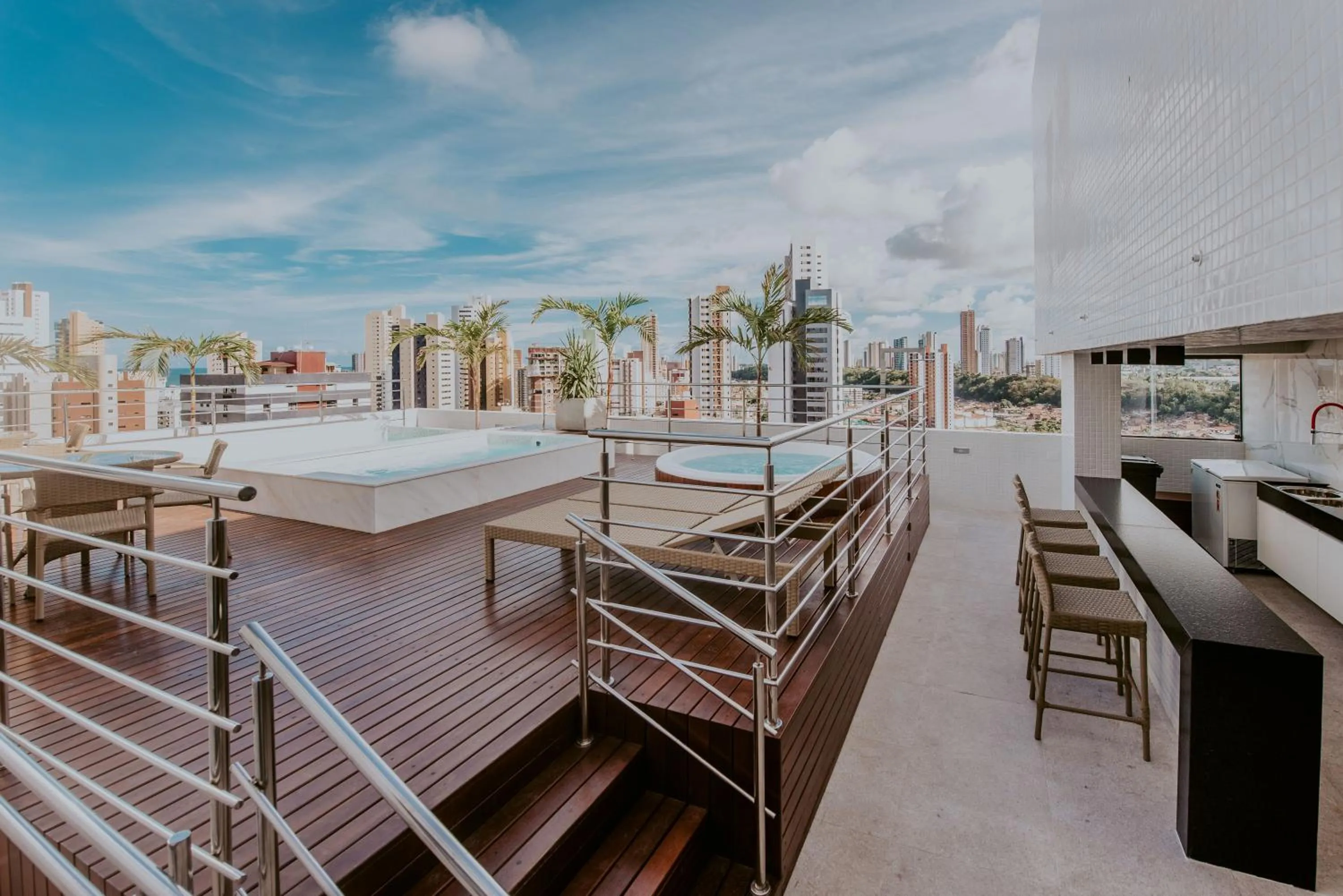 Balcony/Terrace in Guest Manaíra Apart Hotel