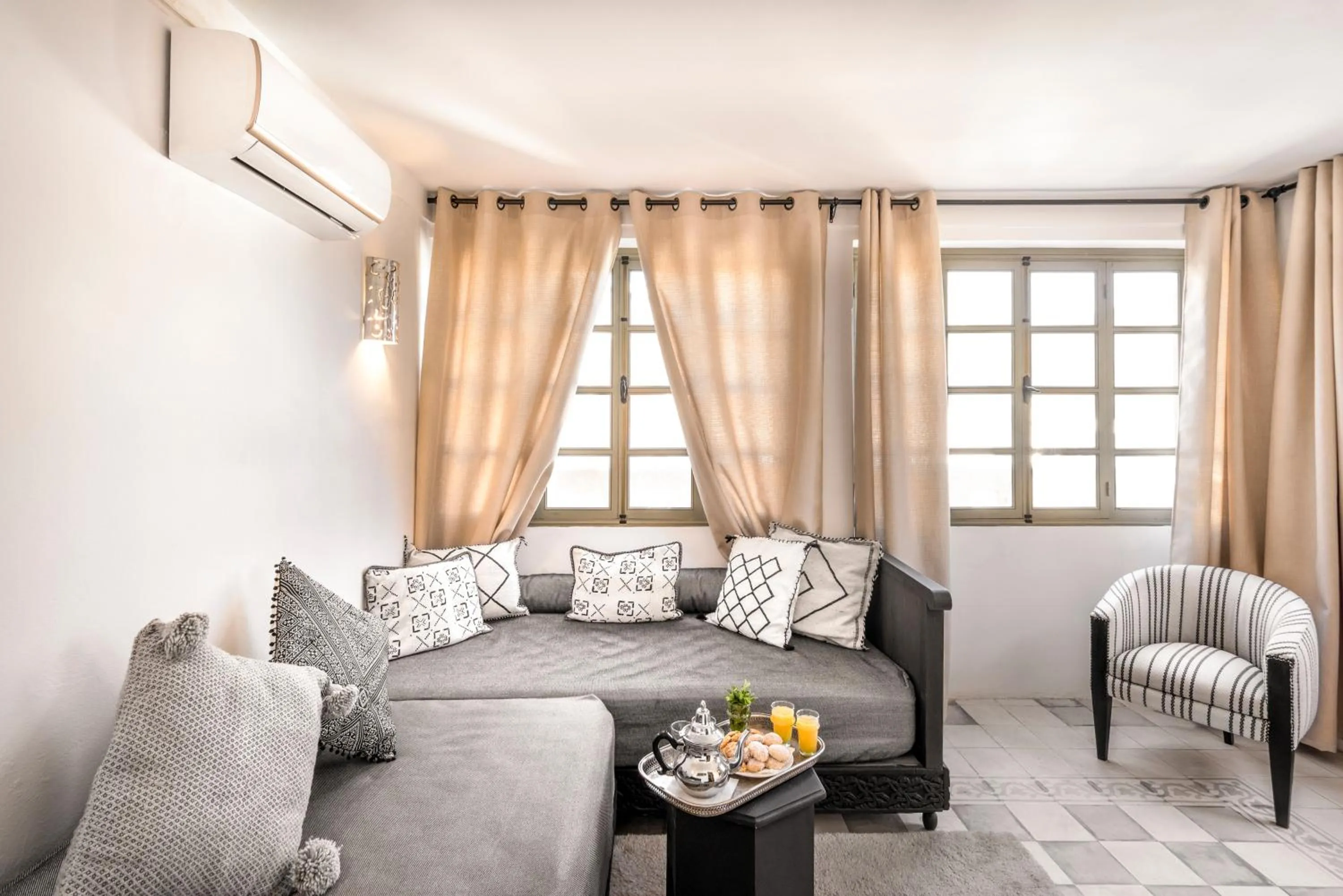 Seating area in Riad Hissan