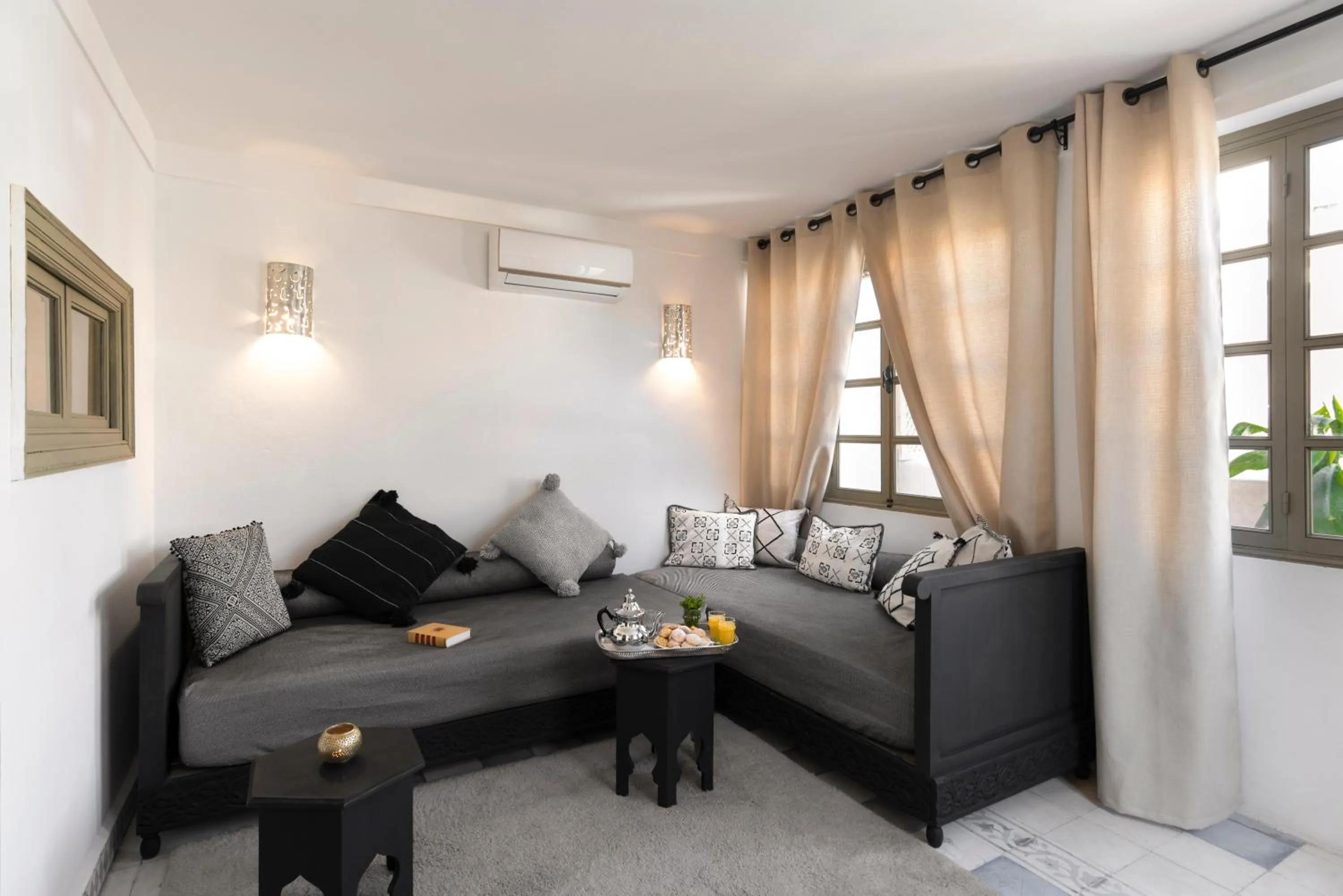 Seating area in Riad Hissan