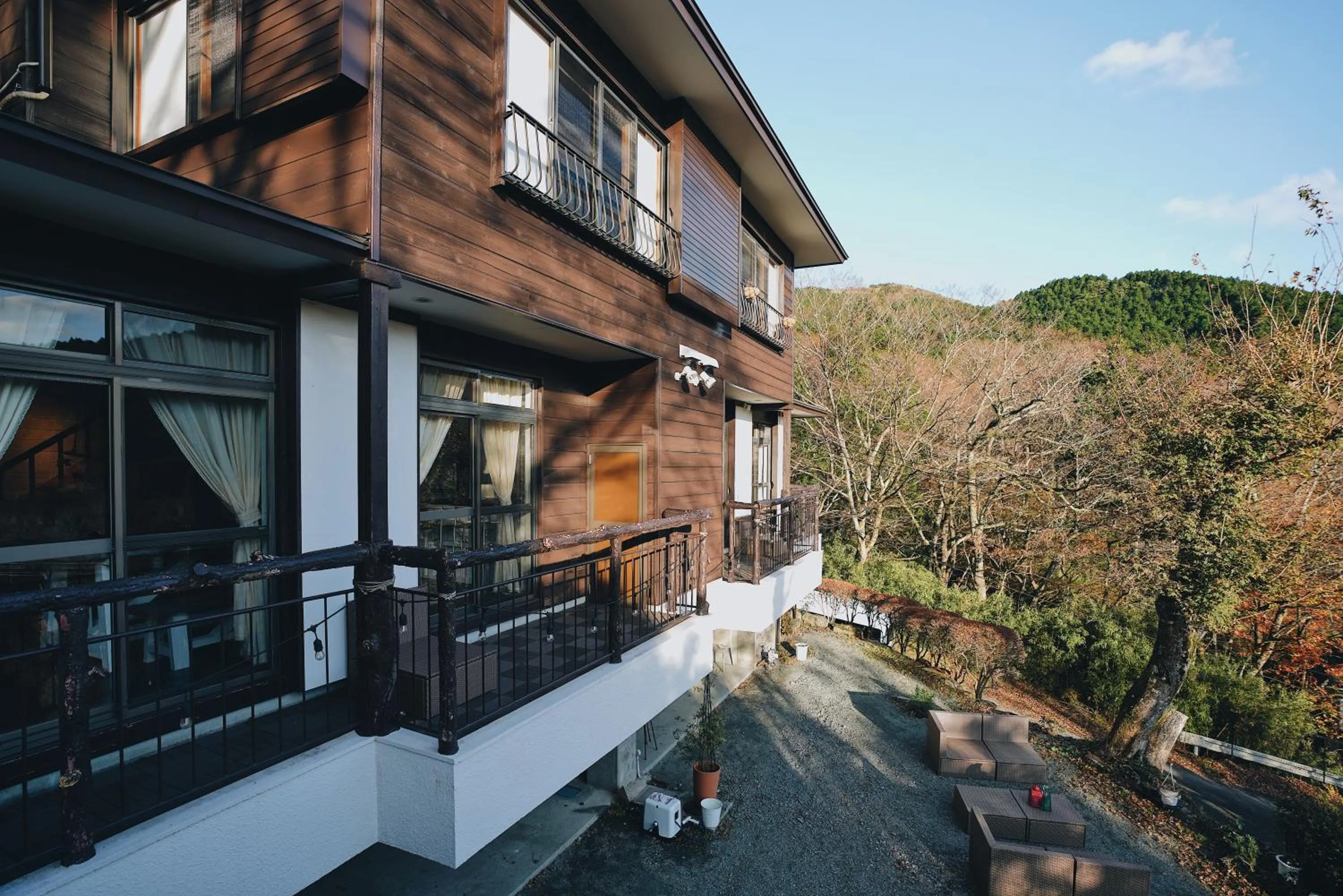 Balcony/Terrace in Hakone Sky Hill Private Nature Villas & Hotsprings