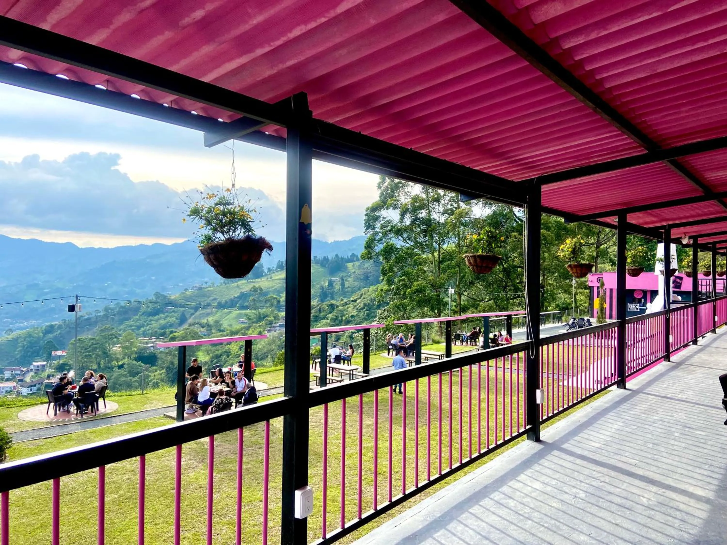 Patio in Hotel Entre Lomas
