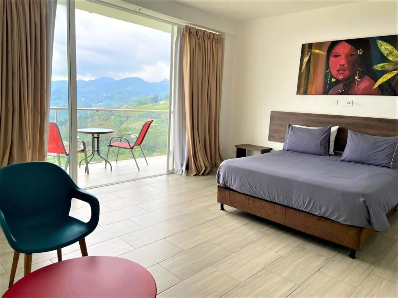 Bed in Hotel Entre Lomas