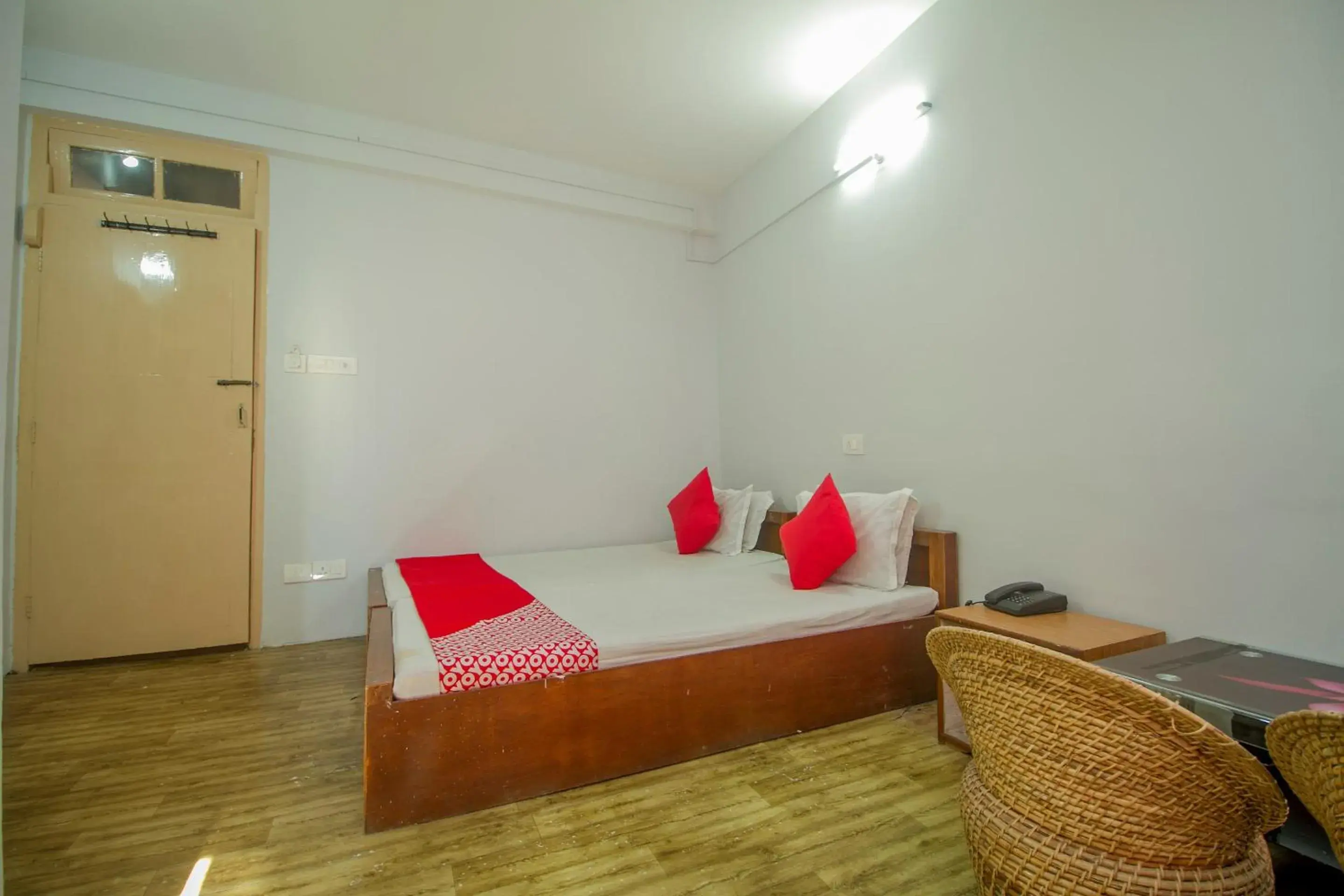 Bedroom in Hotel O Nourpem Residency Bedroom in Hotel O Nourpem Residency