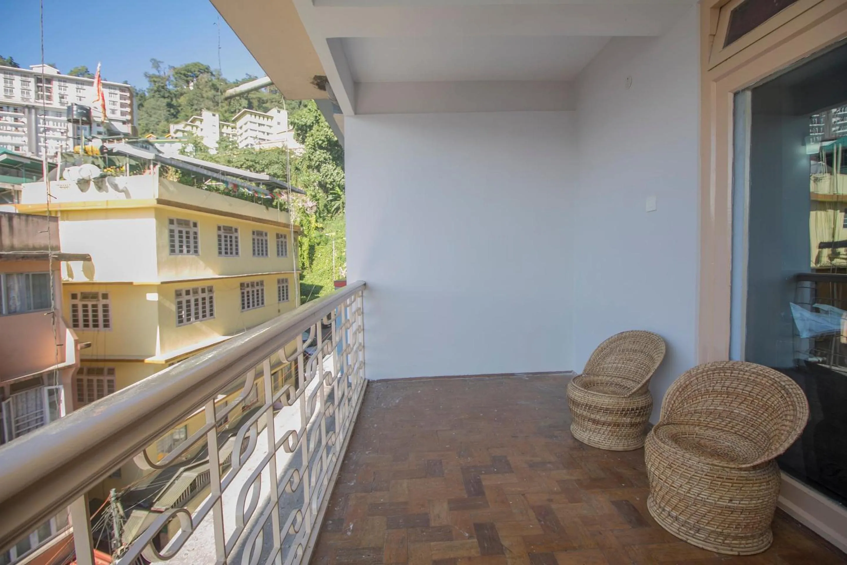Balcony/Terrace in Hotel O Nourpem Residency