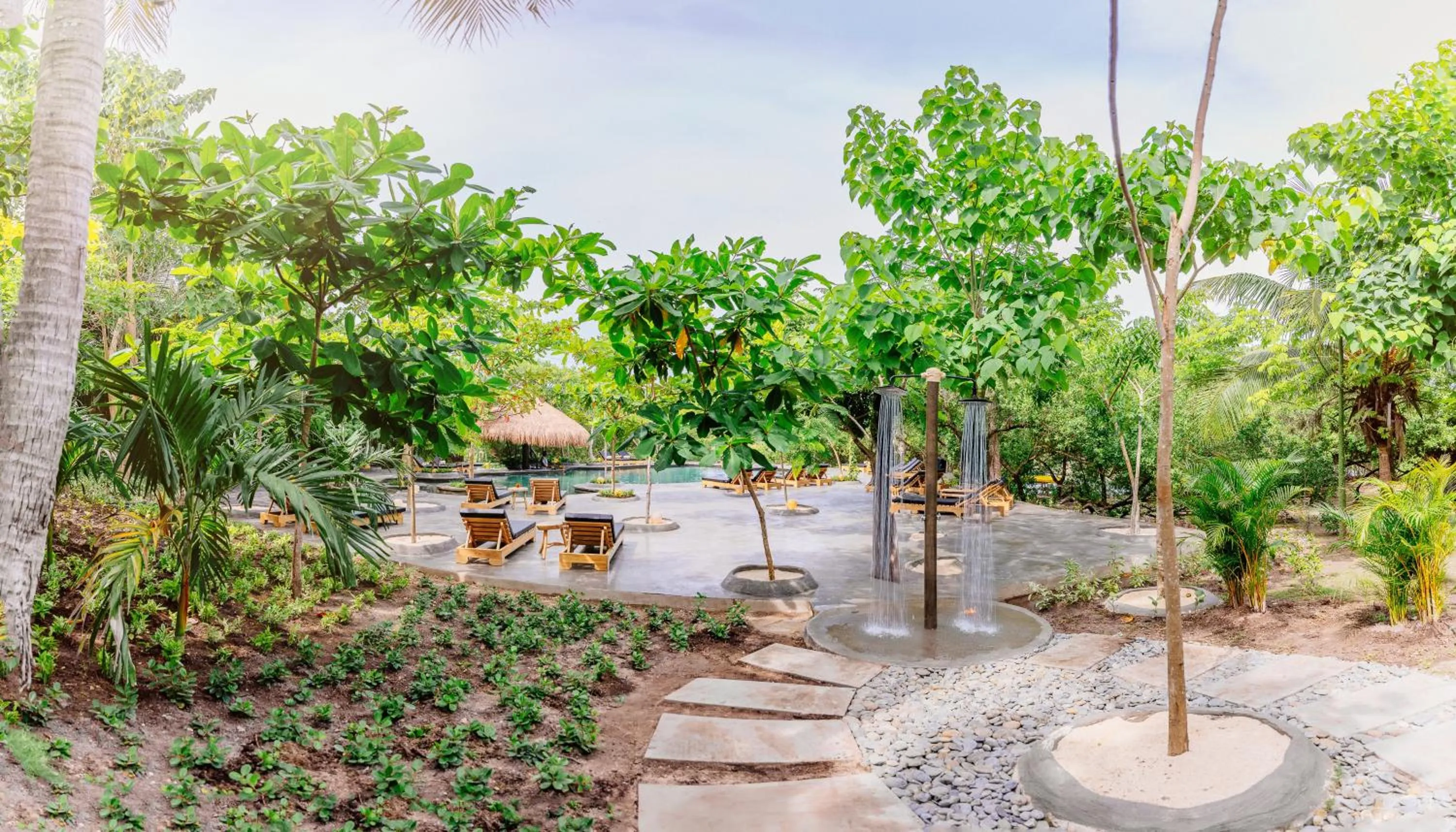 Garden view in Éteka Slow Beach Hotel Adults Only