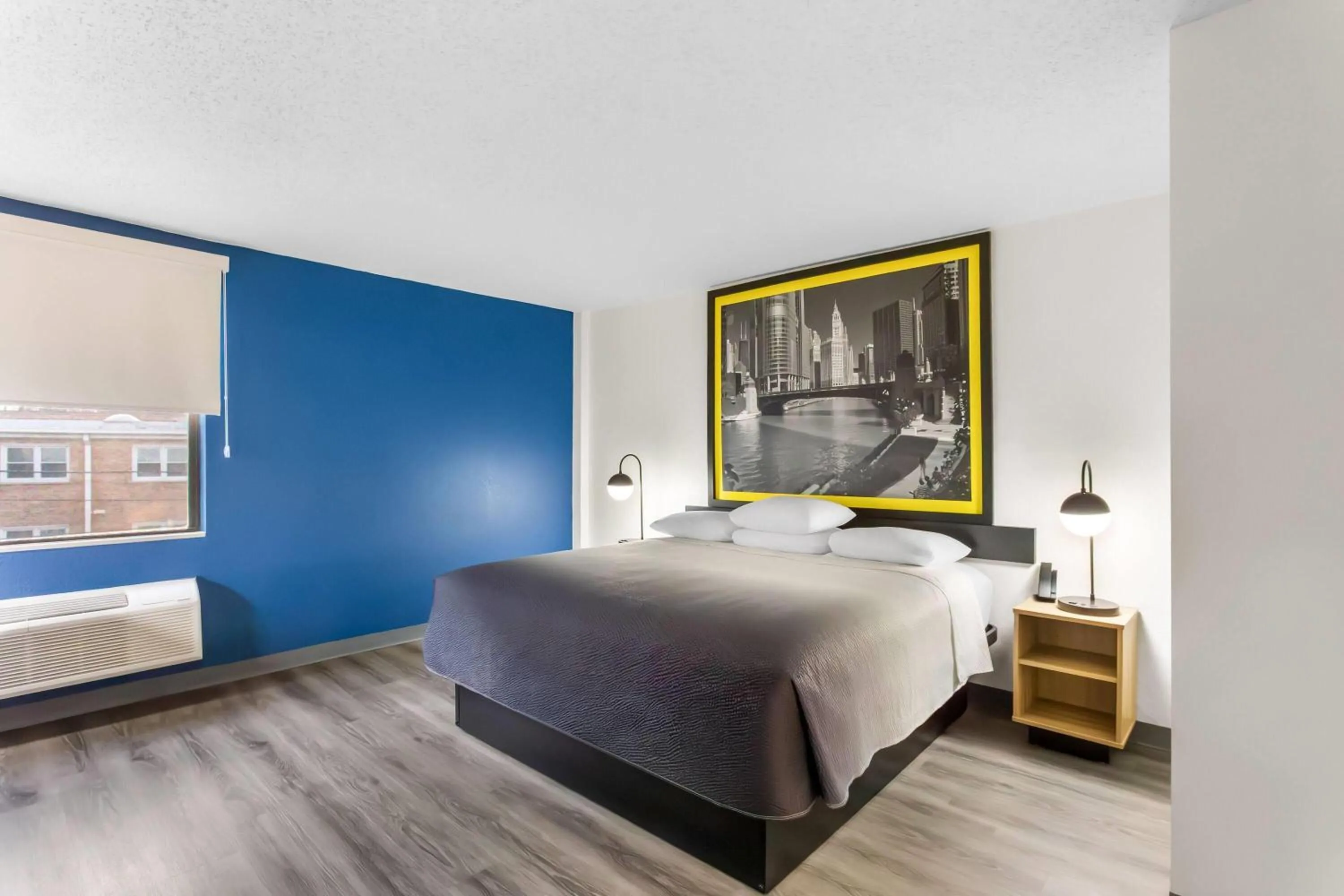 Bed in Super 8 by Wyndham Chicago IL