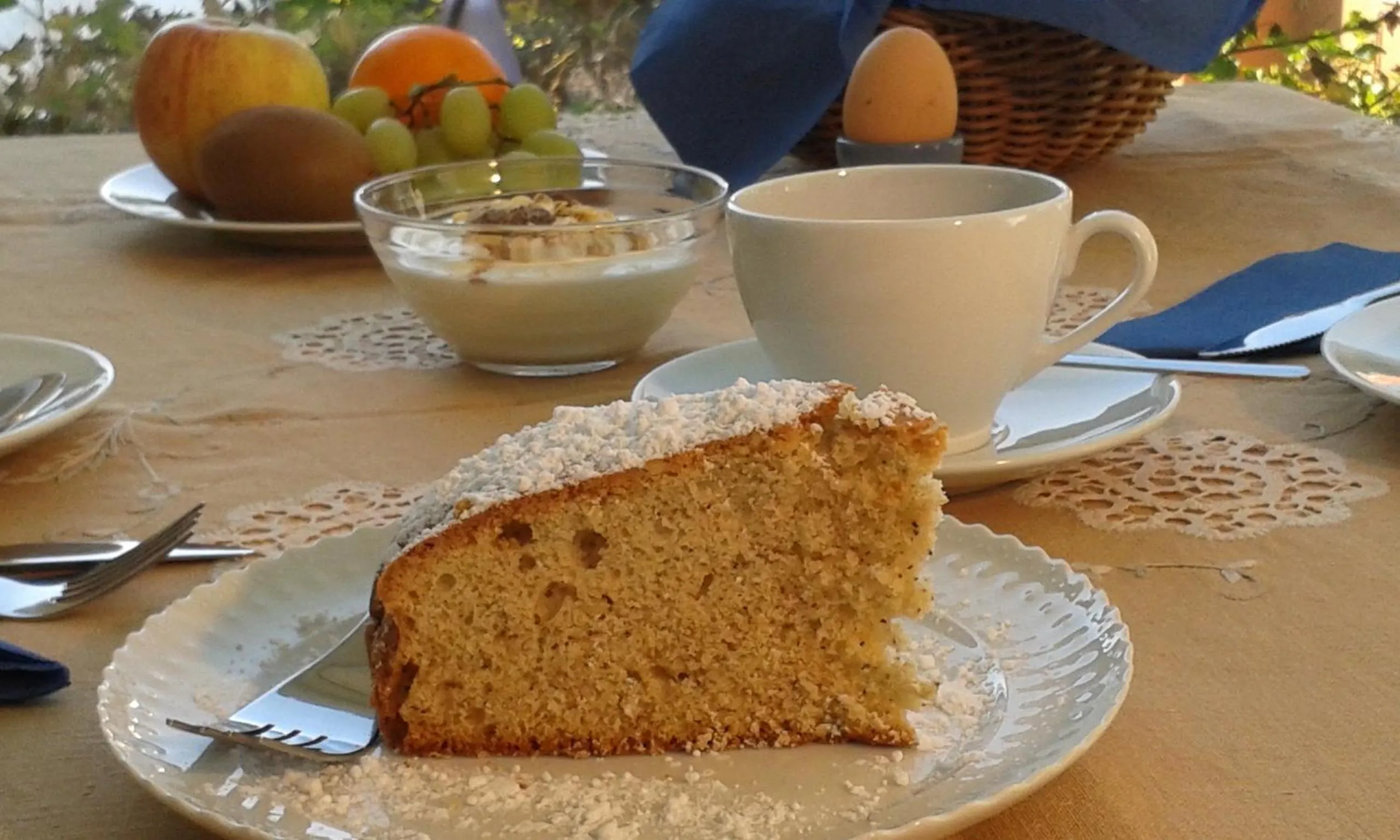 Food and drinks in B&B Le Colombine