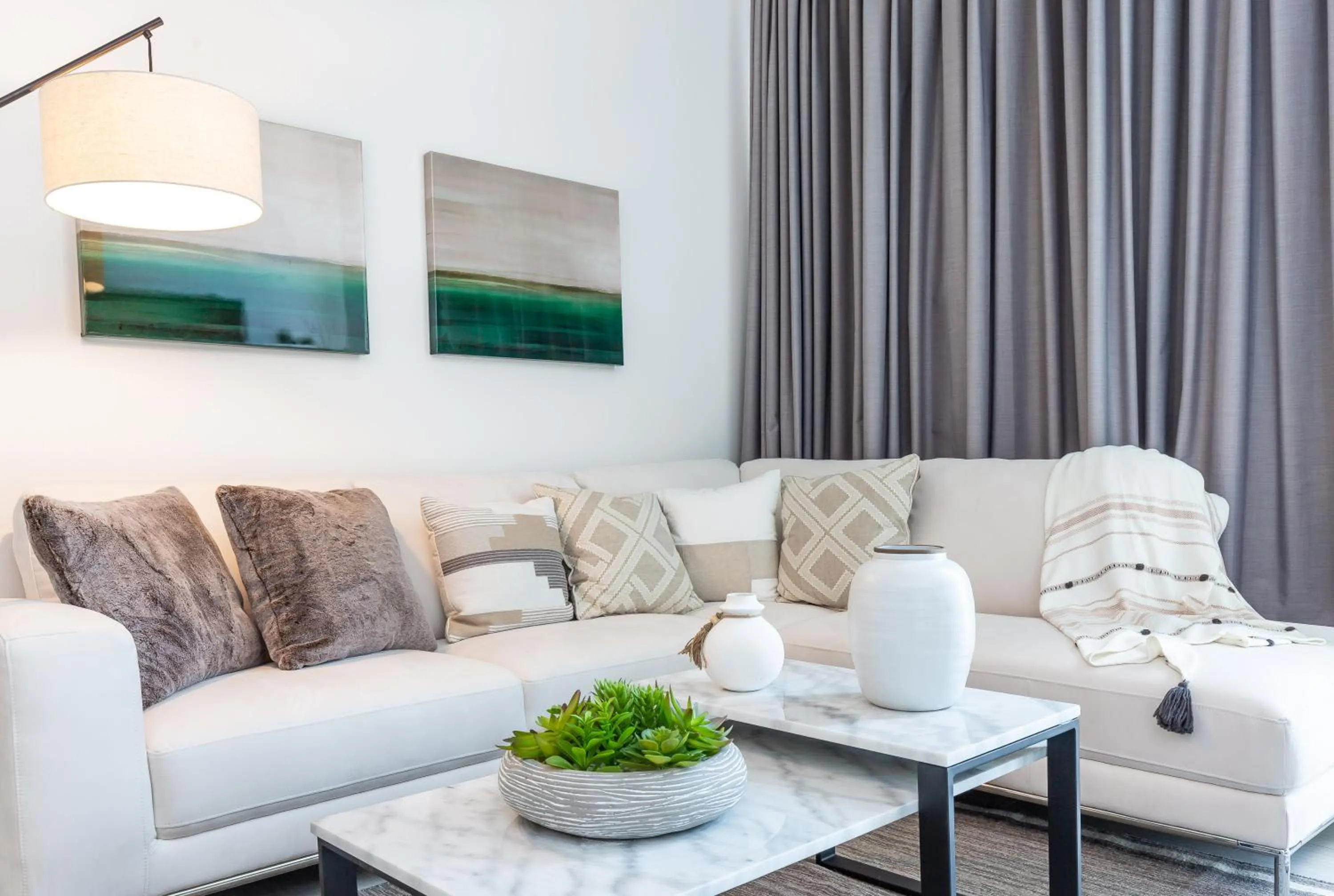 Living room in Hyde Beach House Hollywood Private Suites