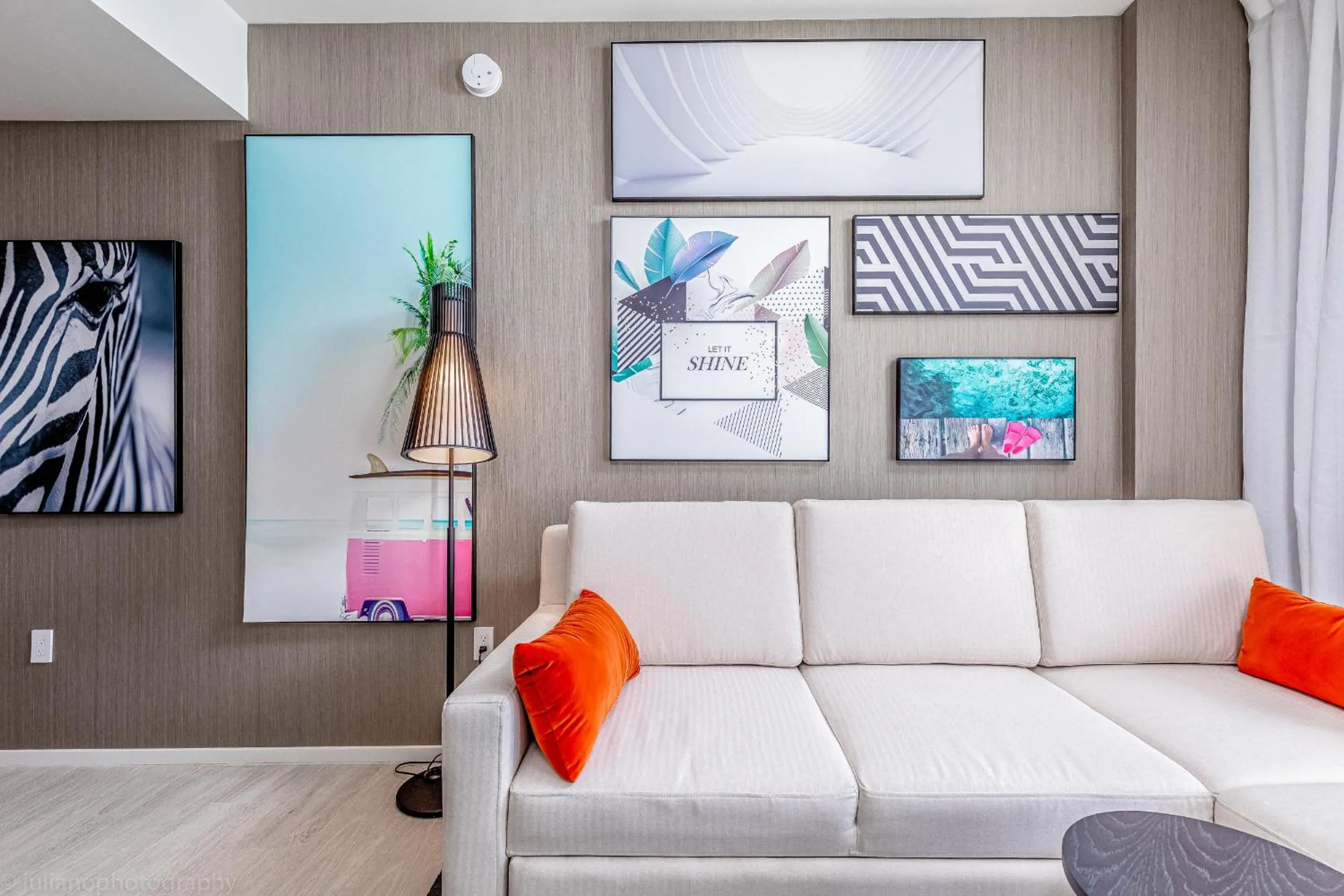 Living room in Hyde Beach House Hollywood Private Suites