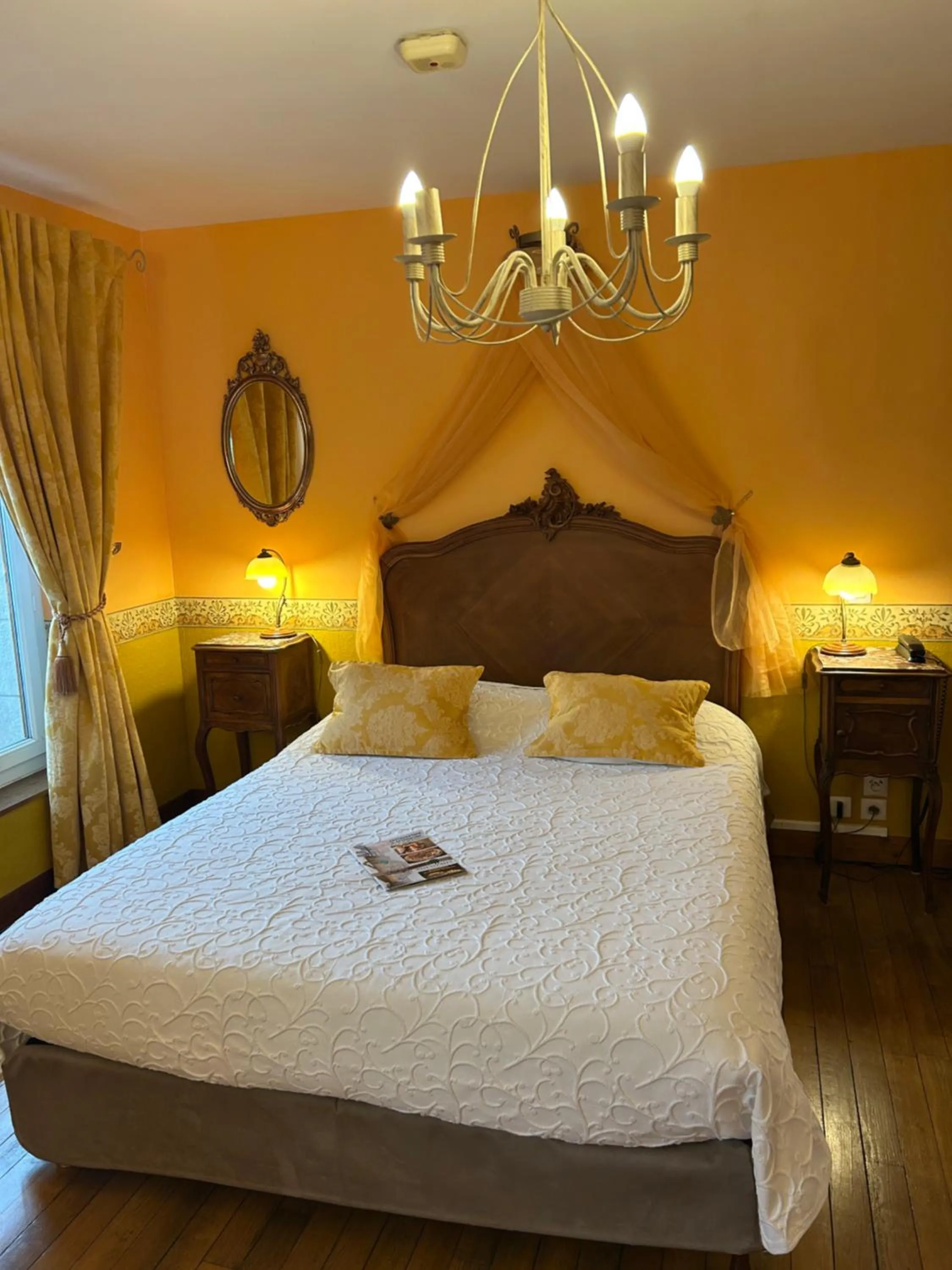 Bed in Hotel De La Loire