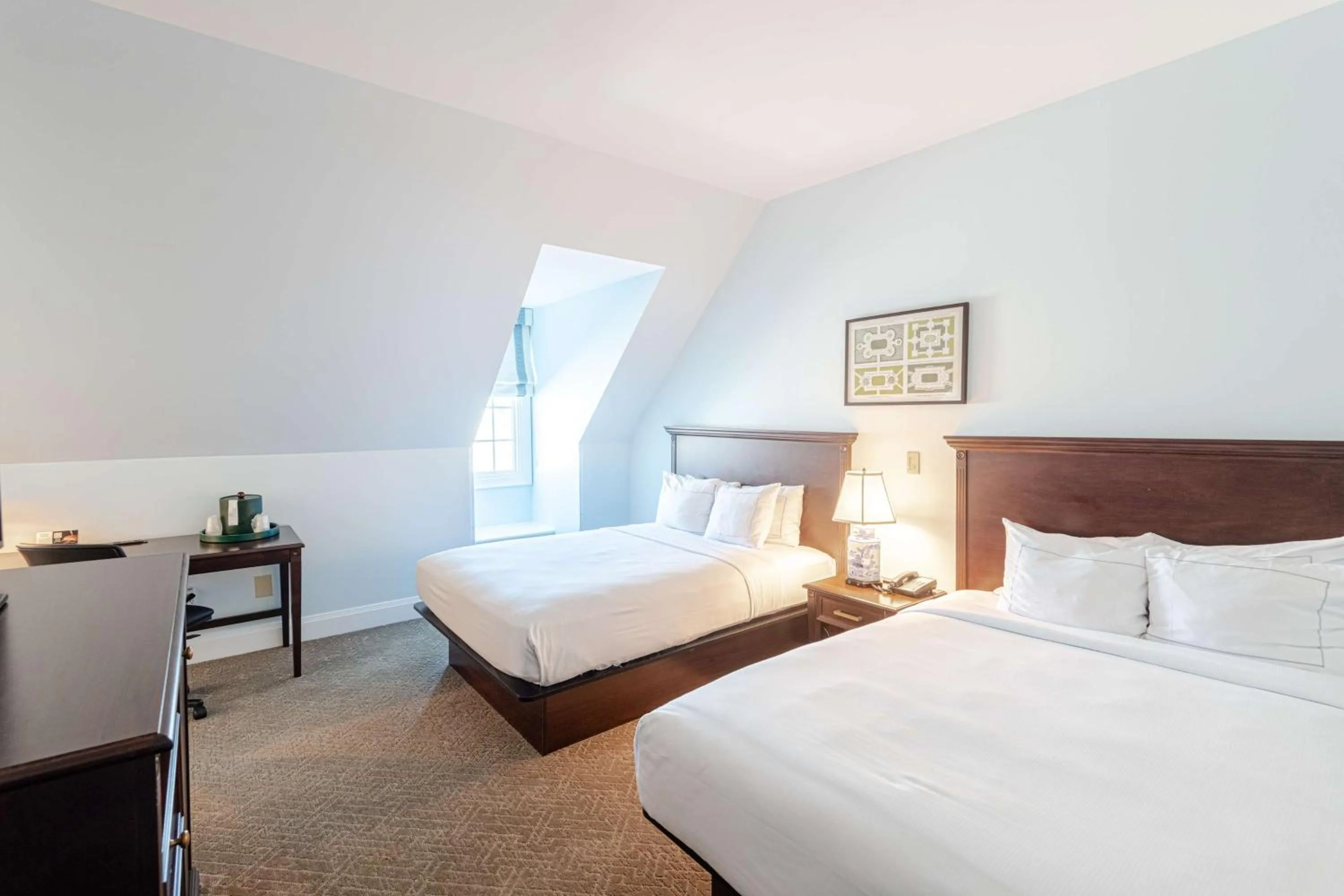 Bed in The Founders Inn & Spa Tapestry Collection By Hilton