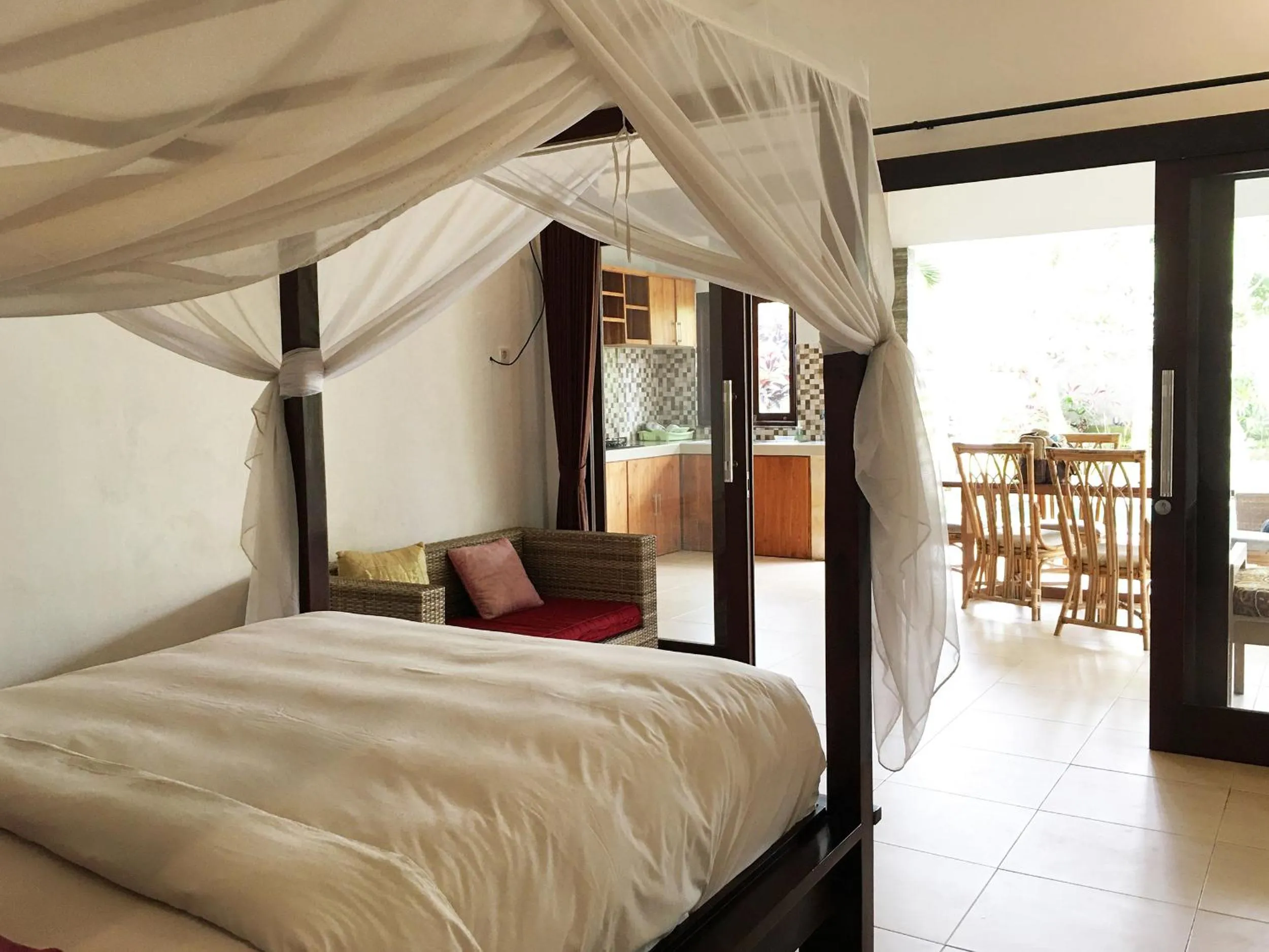 Bed in Widi Agung Villa