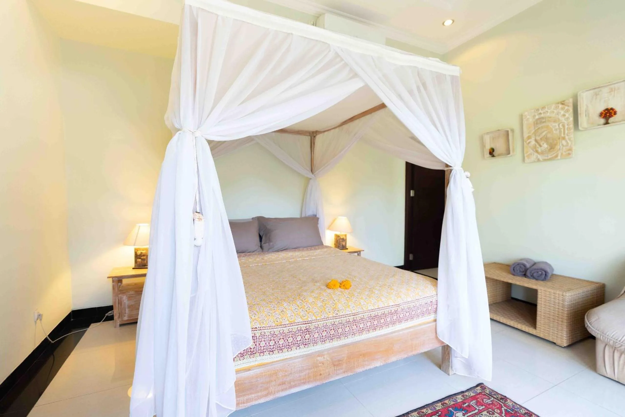 Bed in Widi Agung Villa