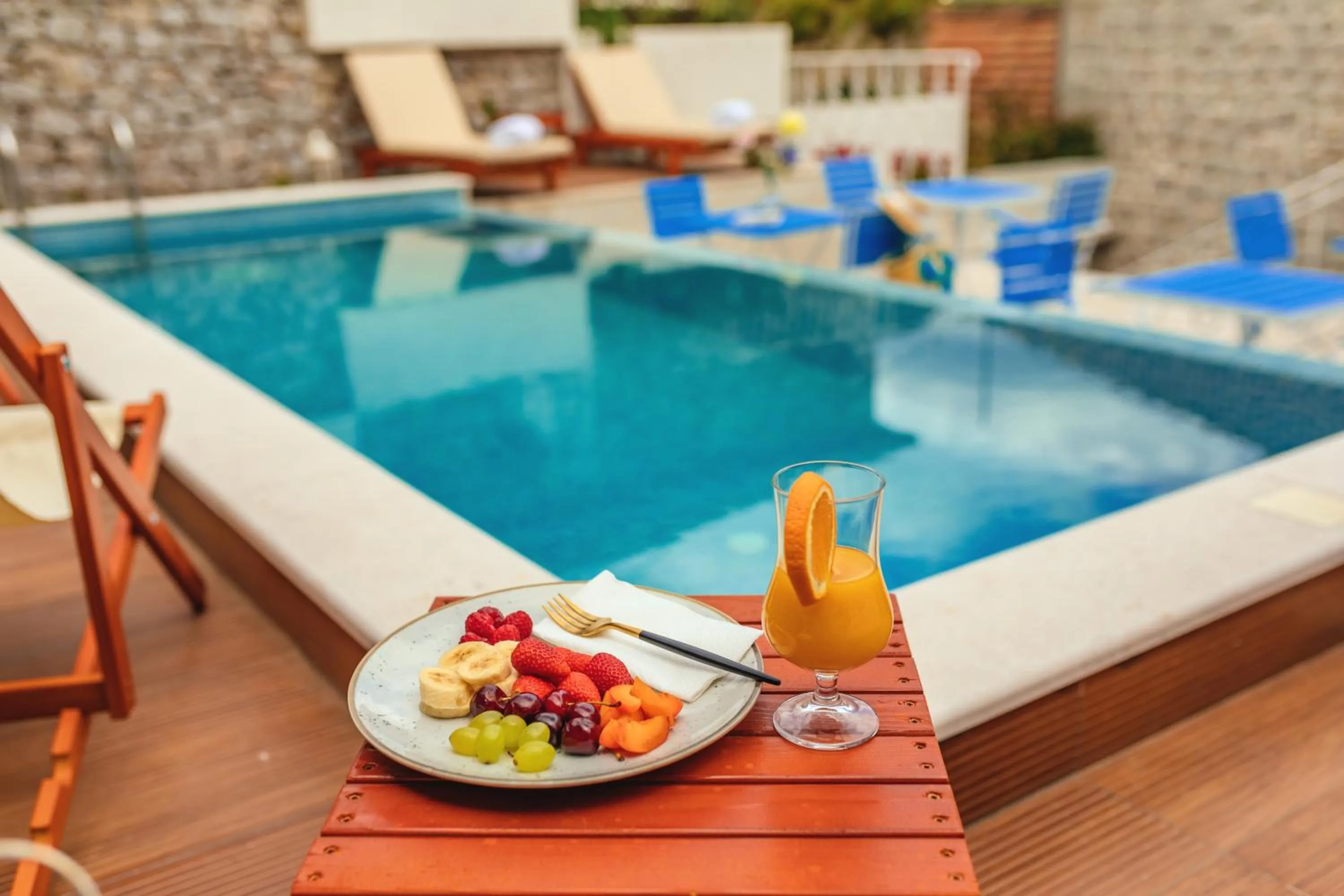 Food close-up in Boutique Hotel Blanc & Bleu - Capitano