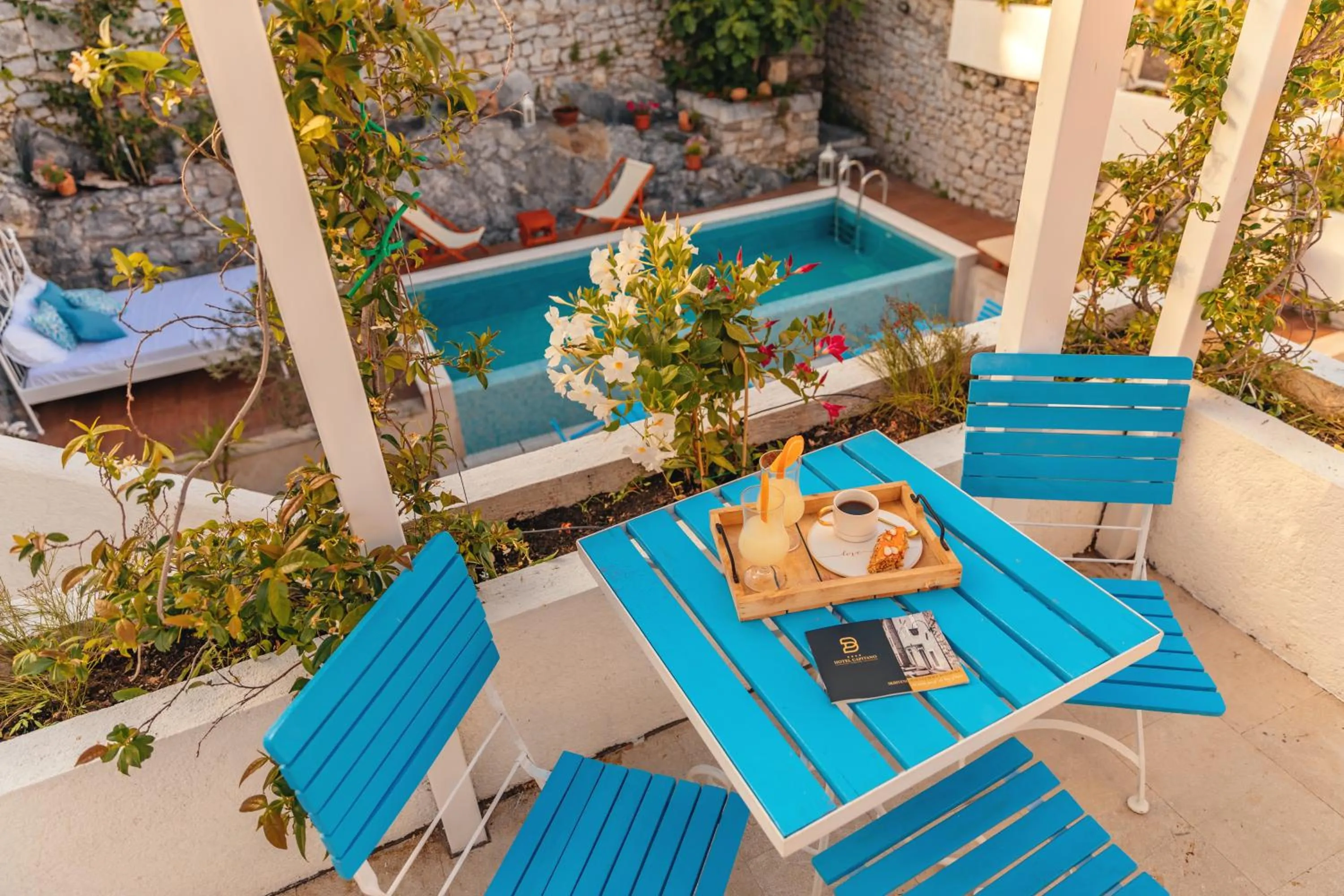 Balcony/Terrace in Boutique Hotel Blanc & Bleu - Capitano